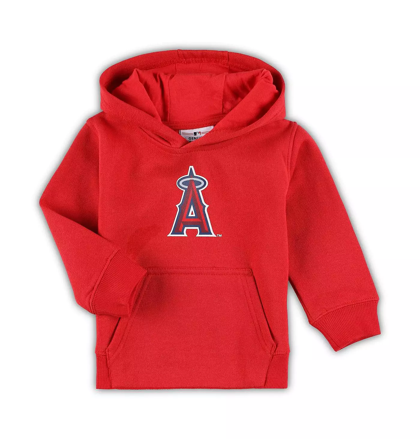 Outerstuff Малыши Мальчики и Девочки Красный Лос-Анджелес Angels Team Primary Logo Флисовый свитер с капюшоном