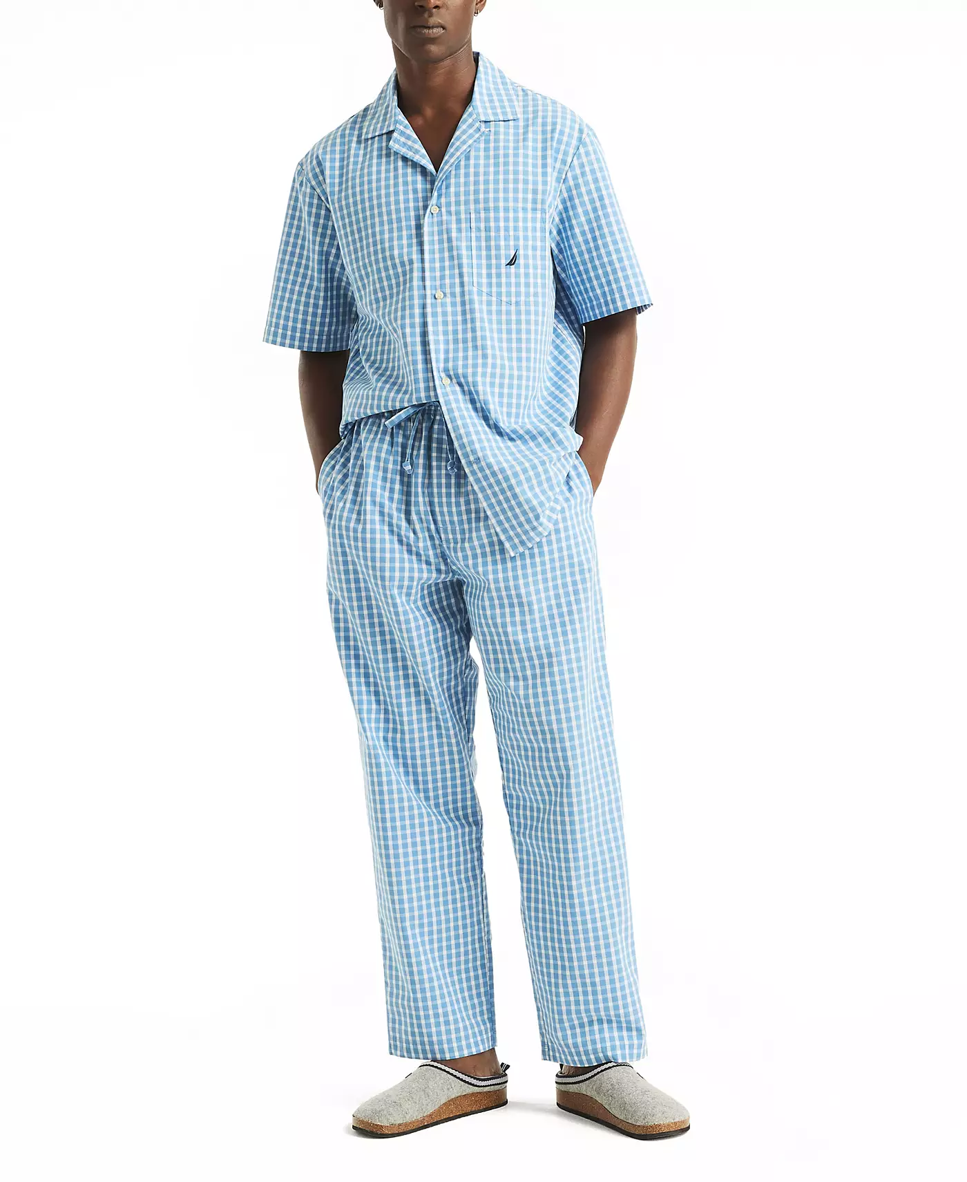 Мужские пижамные брюки Nautica Crafted Plaid Poplin