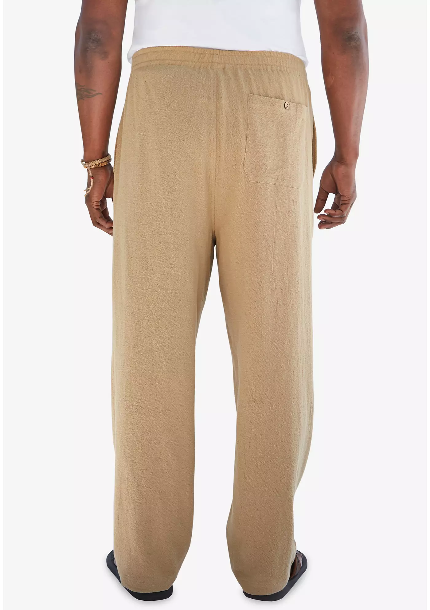 Брюки KingSize Tall из марли и хлопка с эластичной резинкой на талии