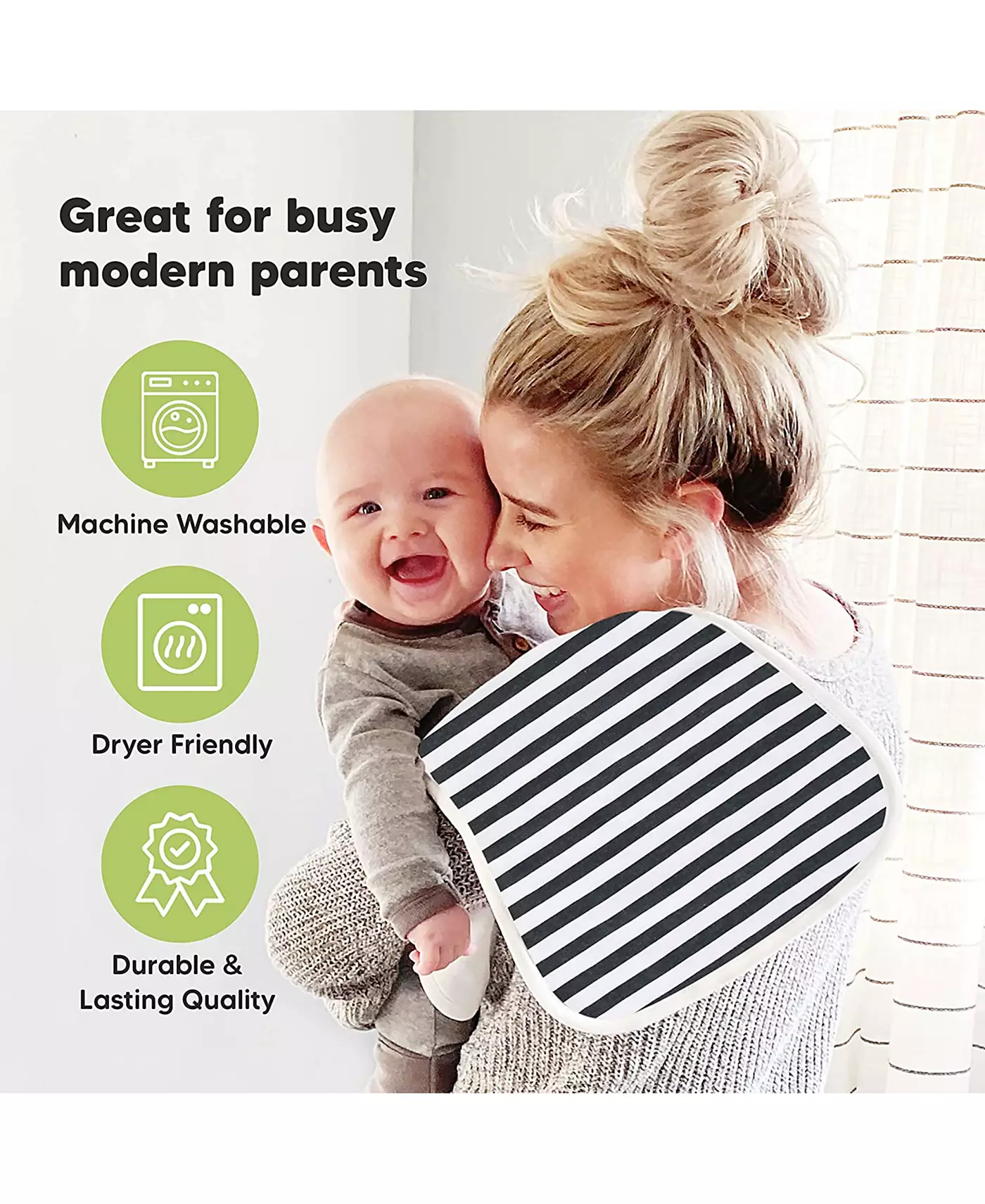 KeaBabies 5pk Urban Baby Burp Cloths, органические салфетки для срыгивания для младенцев, салфетки для срыгивания для девочек и мальчиков