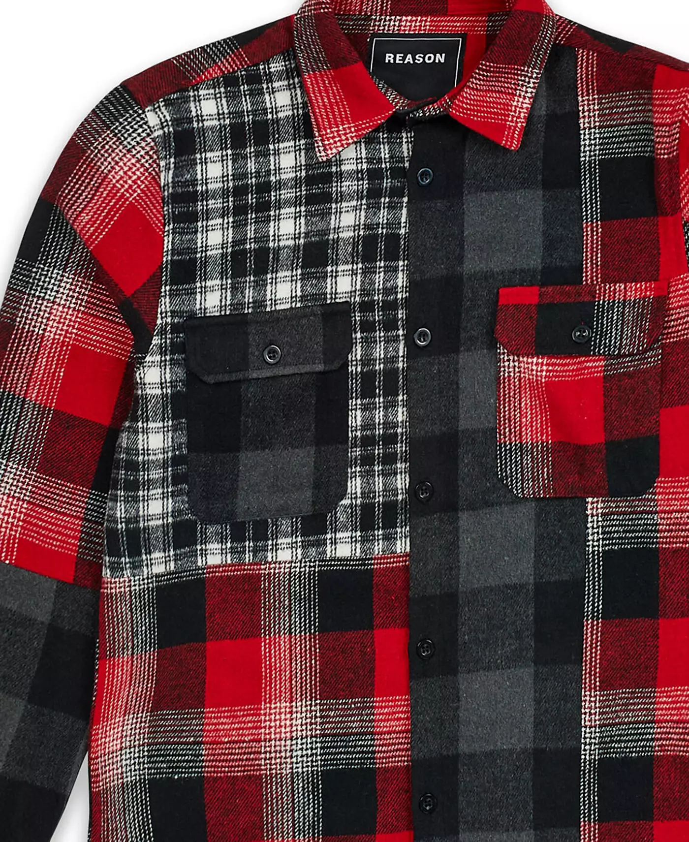 Мужская многопанельная рубашка с длинными рукавами Reason