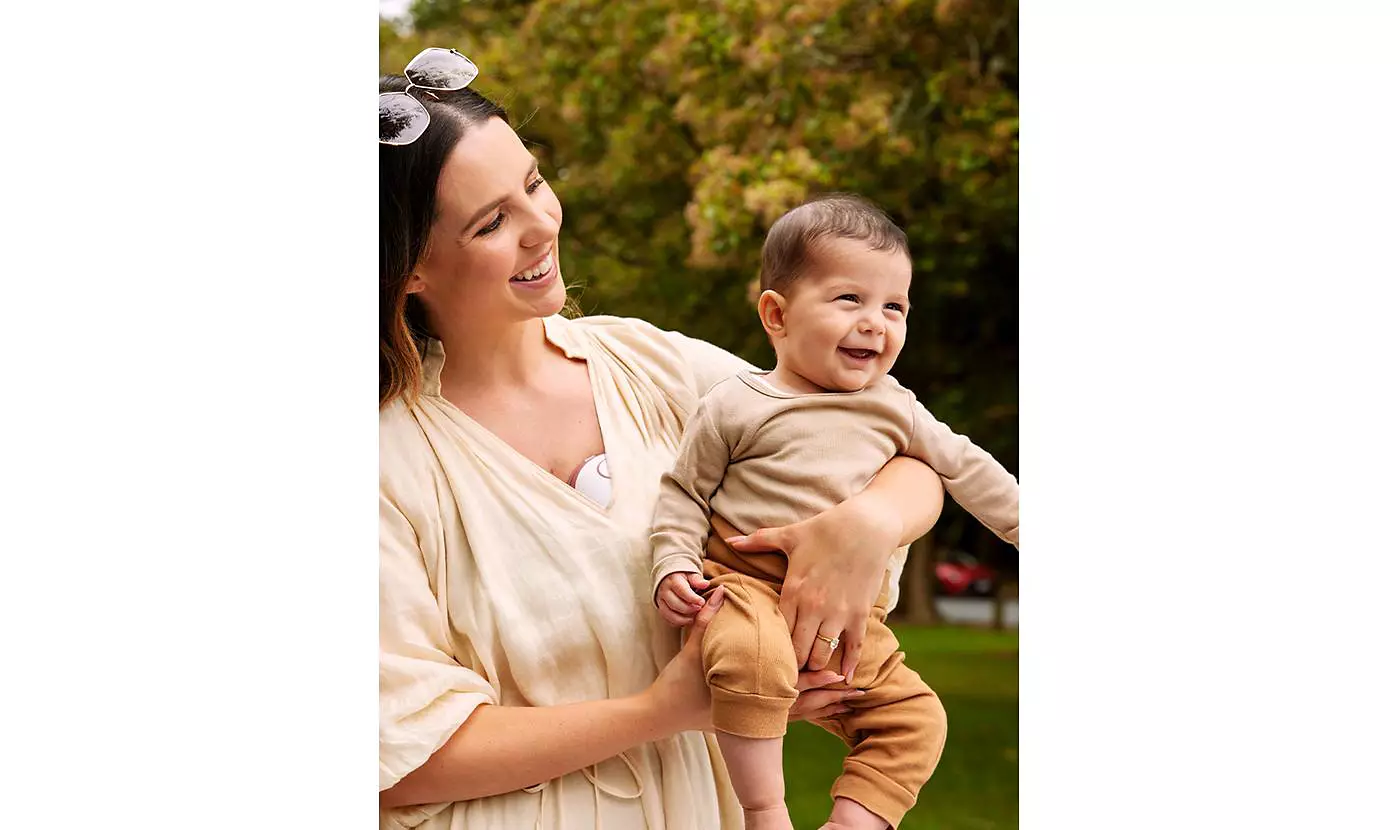 Электрический молокоотсос Momcozy Mobile style двойной