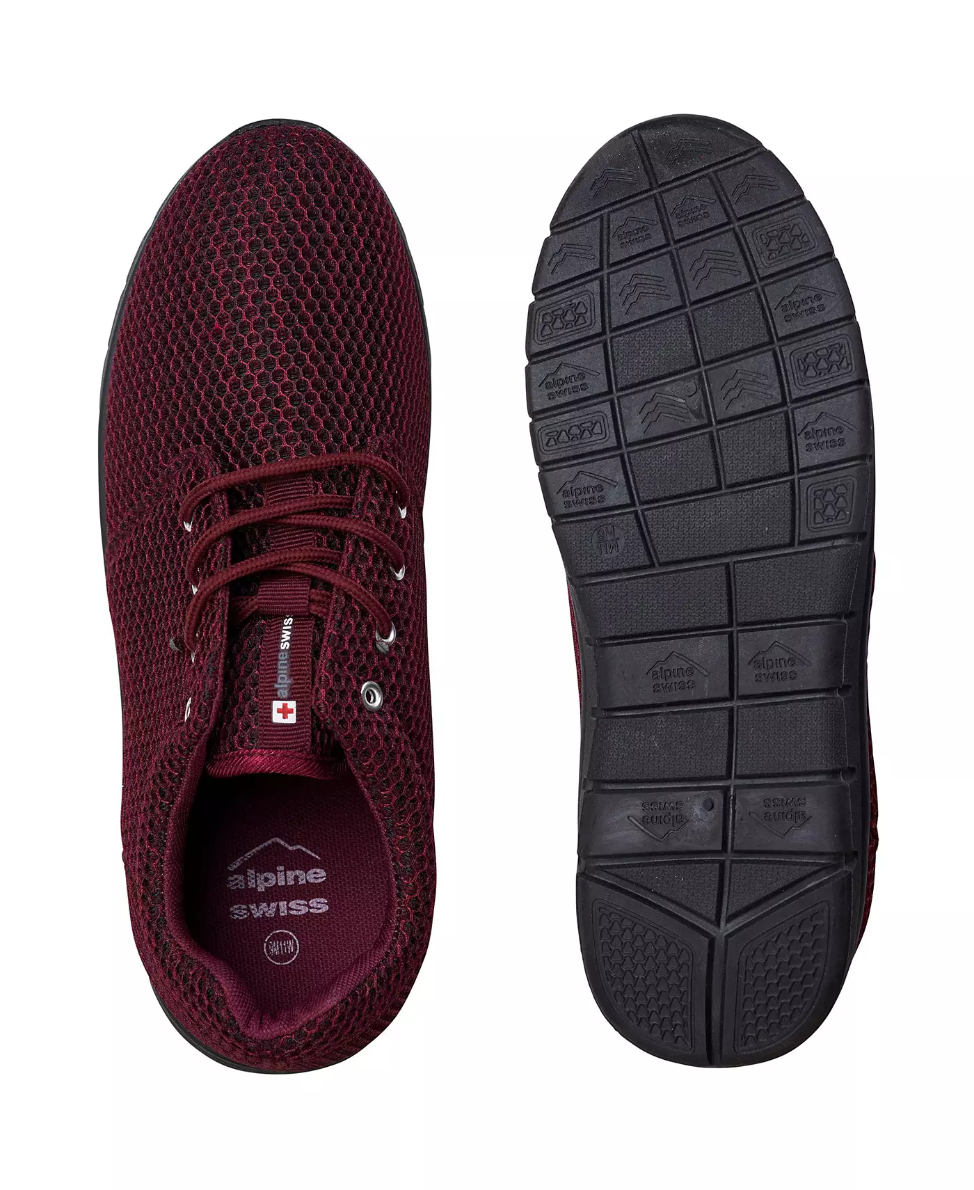 Мужские кроссовки Alpine Swiss Kilian Mesh, повседневная обувь WoLightweight Trainer