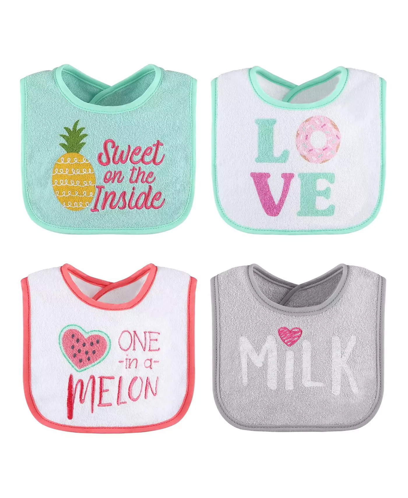 Махровые нагрудники для девочек Peanutshell Baby Girl, 16 шт. в упаковке для кормления, прорезывания зубов или слюнотечения, еда для девочек/нейтральная еда