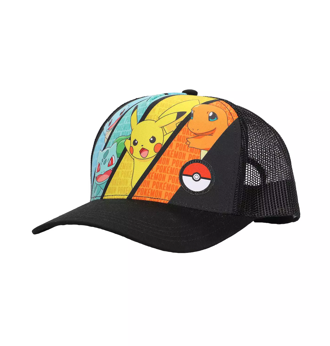 Бейсбольная кепка Pokemon Boys Multicharacter из сетки и микрофибры для молодежи