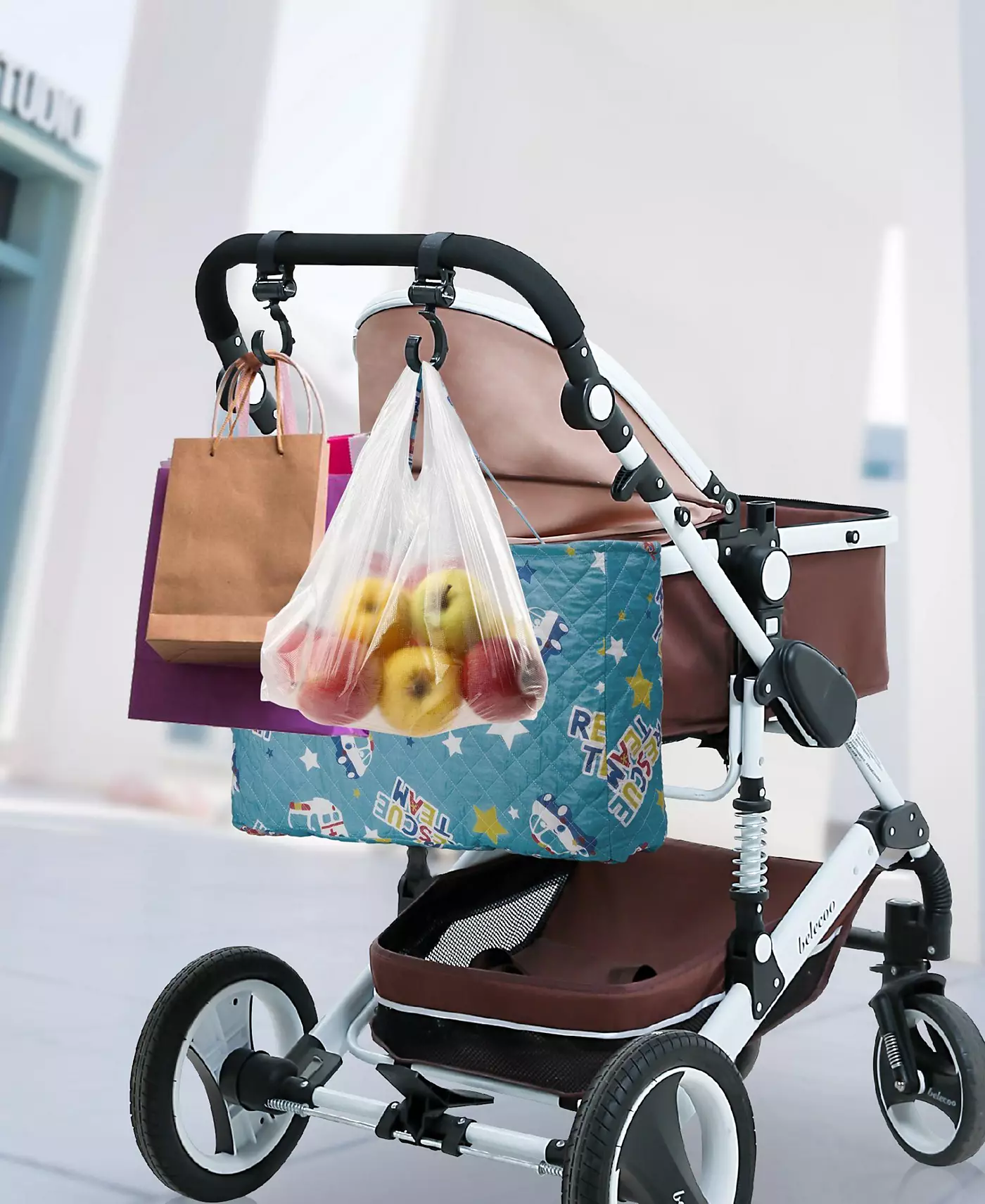 Крючки для детских колясок Sunveno с липучками, набор из 2 шт.