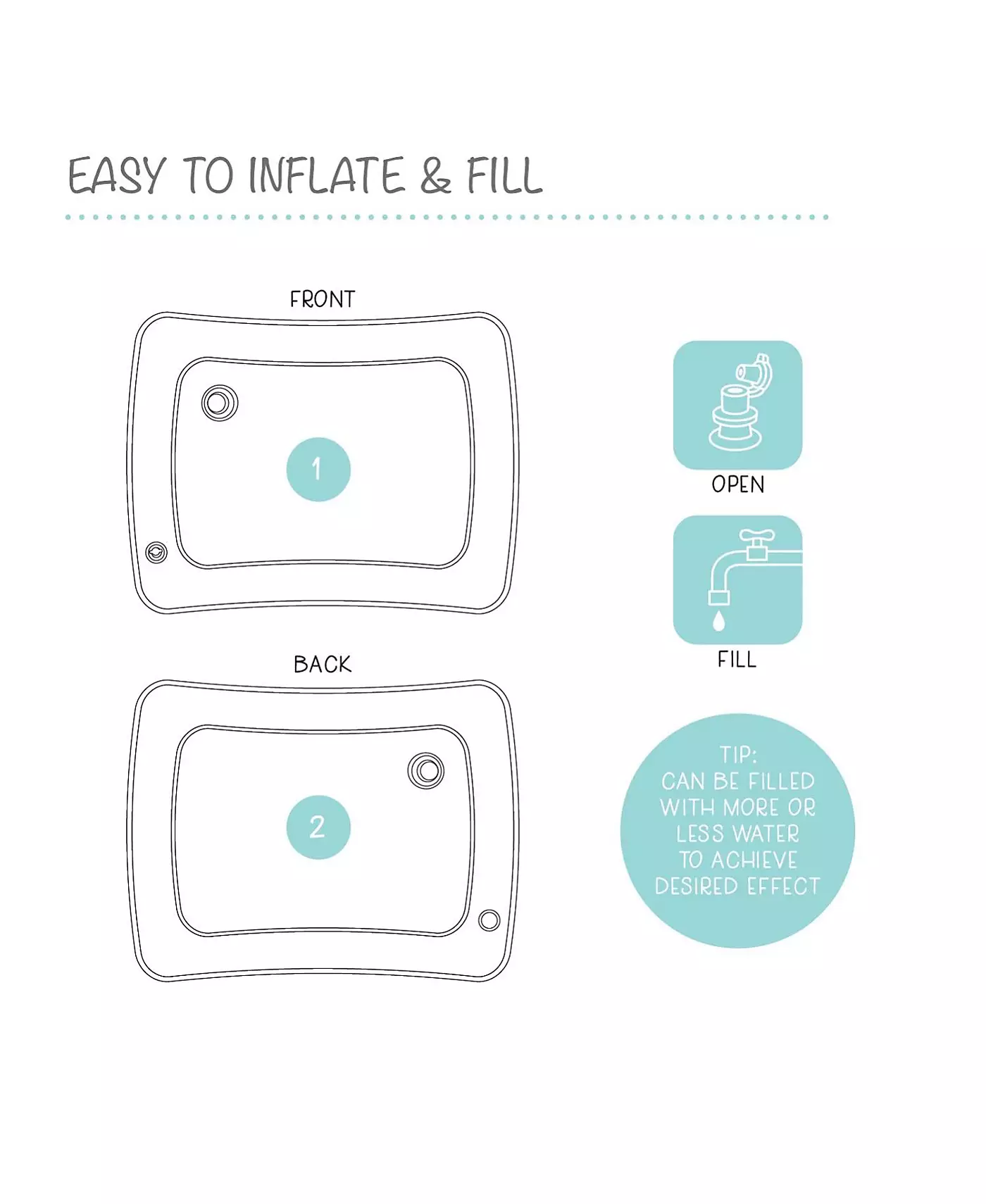 Водный игровой коврик Peanutshell Tummy Time для малышей, Sea Life