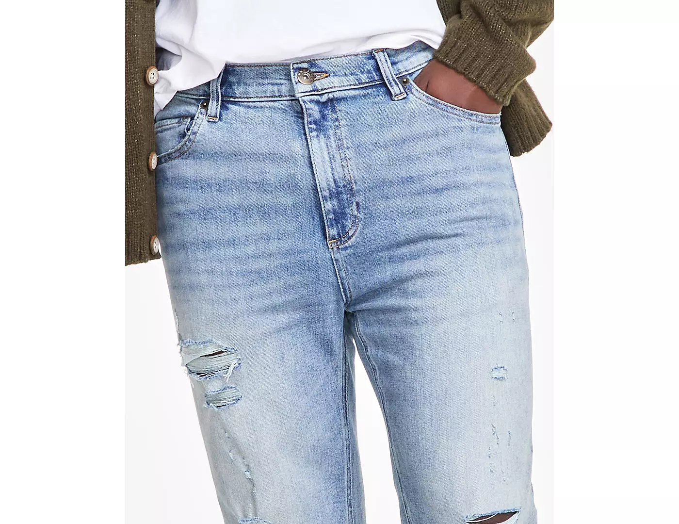 Мужские джинсы Sun + Stone Aurora с потертостями, созданные для Macy's