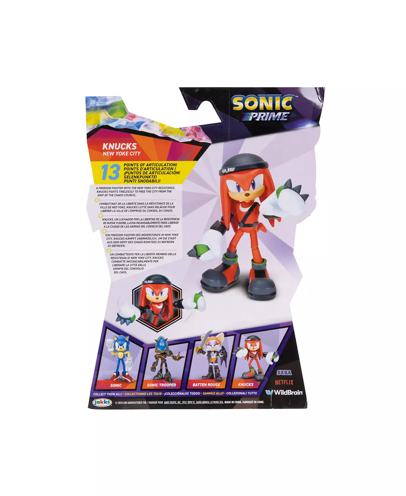 Sonic Prime 5" Наклз шарнирная фигурка