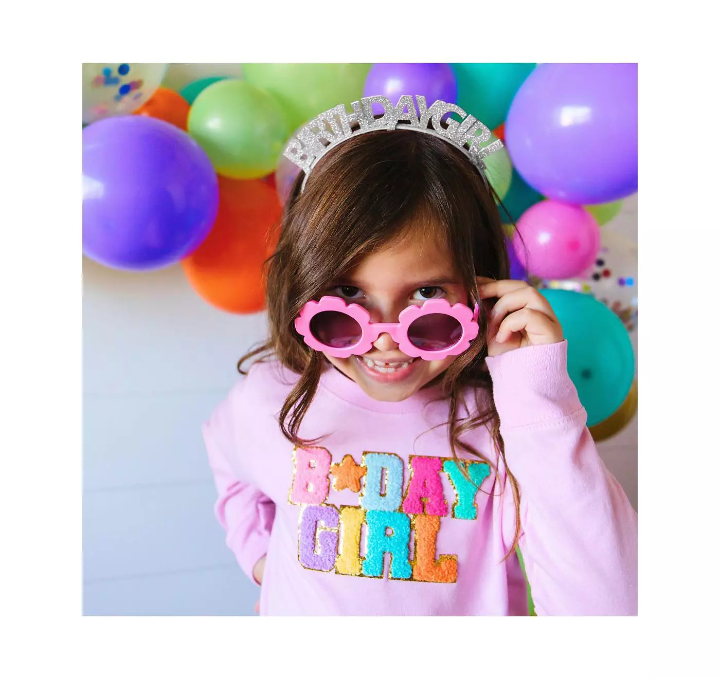 Серебряная повязка на голову для девочки Sweet Wink Child на день рождения