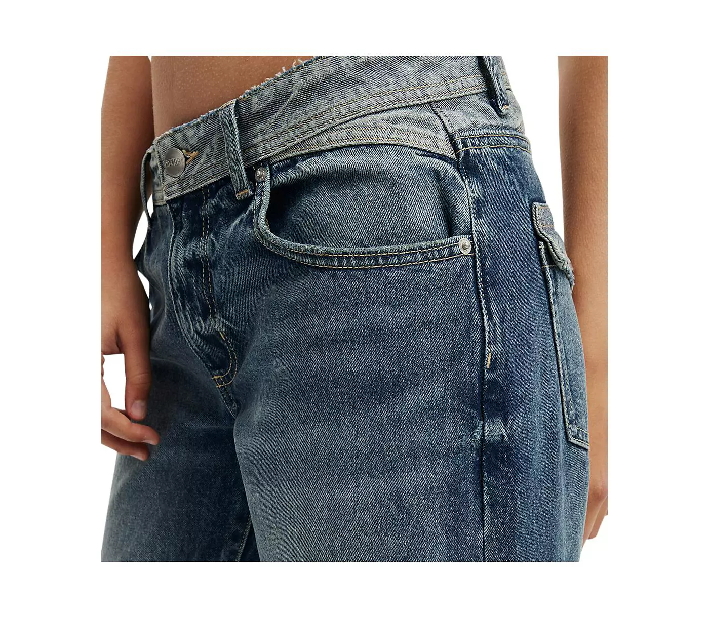 COTTON ON Женские прямые джинсы с низкой посадкой