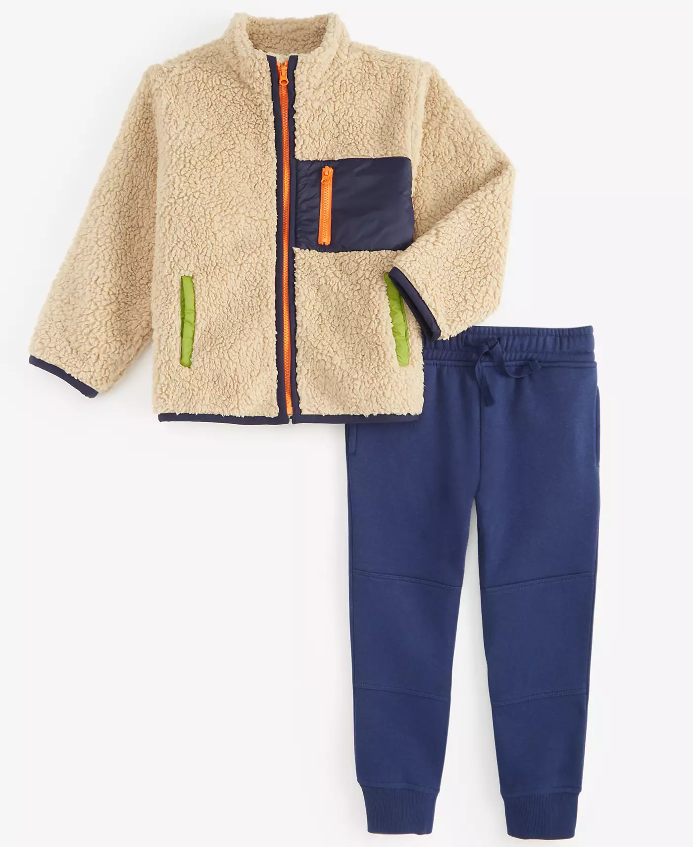 Флисовая куртка Epic Threads для мальчиков, термобелье Henley и флисовые джоггеры, созданные для Macy's