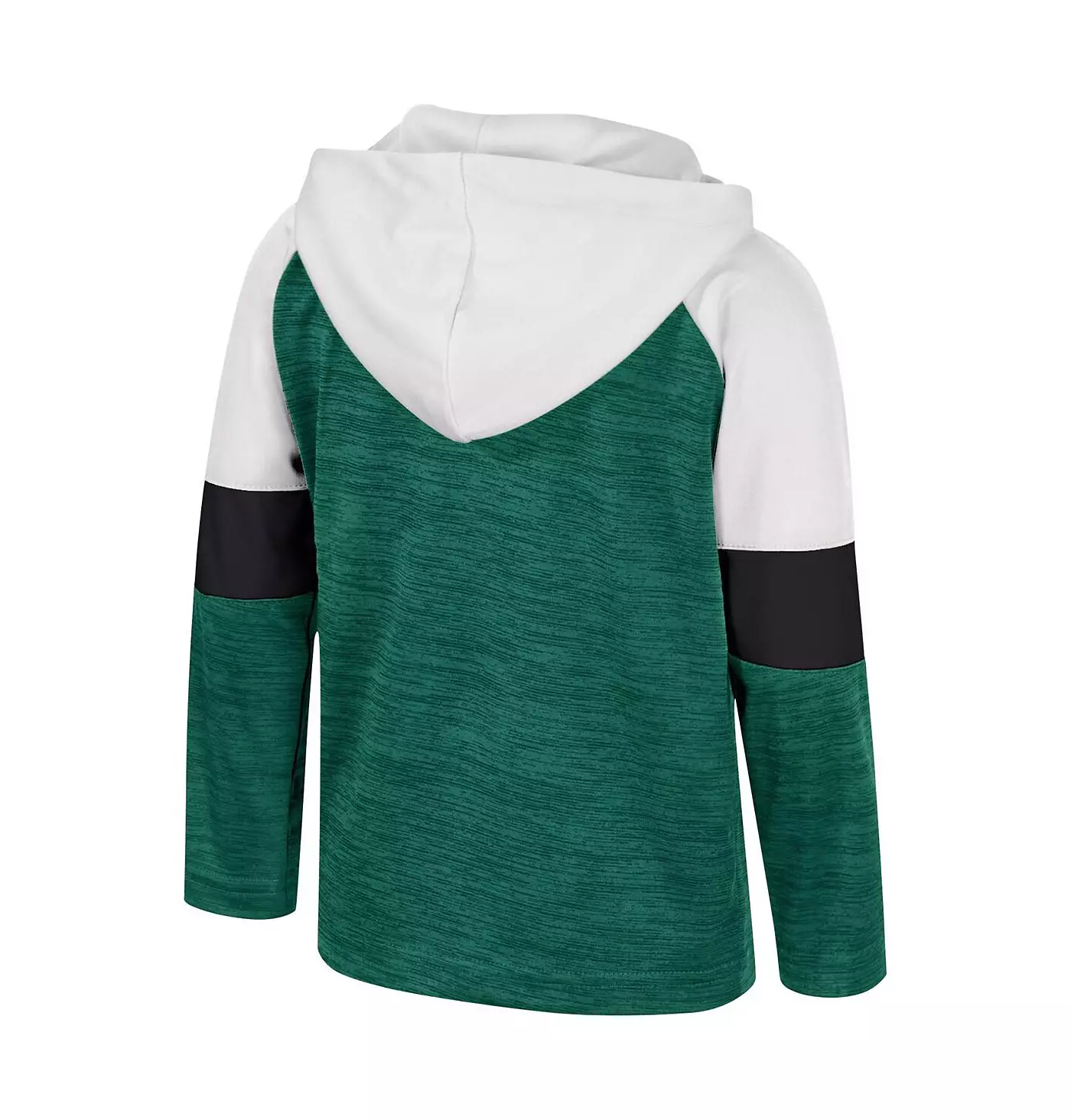 Colosseum для мальчиков и девочек, зеленая толстовка с капюшоном Michigan State Spartans Creative Control Raglan с застежкой-молнией на четверть длины