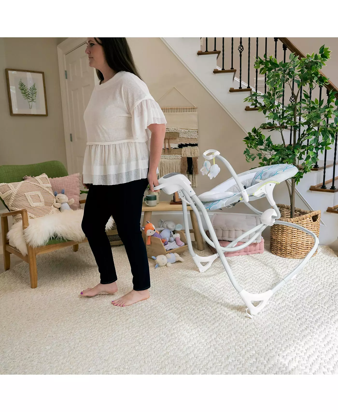 Компактные успокаивающие качели Ingenuity SimpleComfort ™ - Everston ™