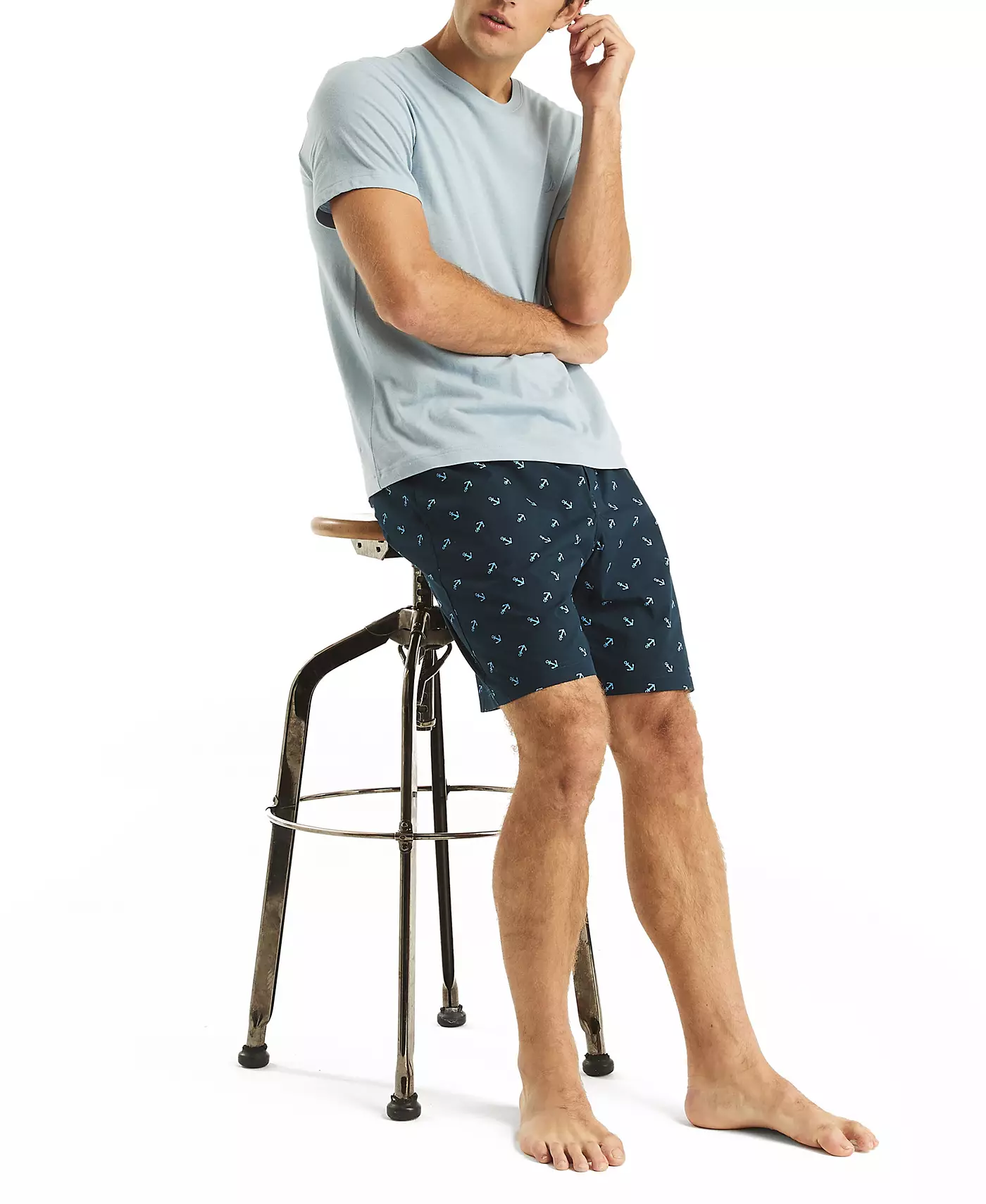 Мужские шорты для сна Nautica Crafted Printed Poplin