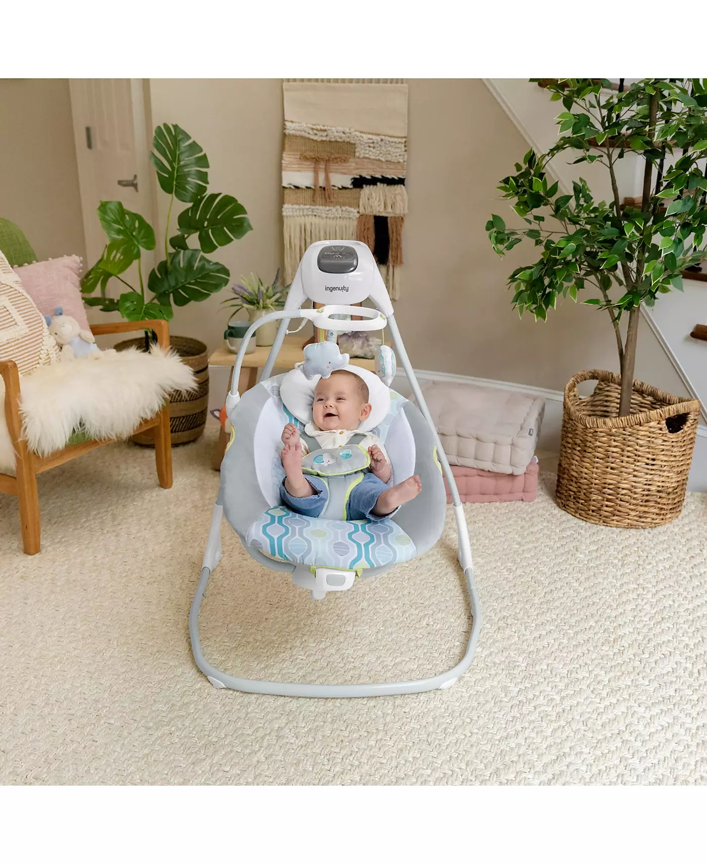 Компактные успокаивающие качели Ingenuity SimpleComfort ™ - Everston ™