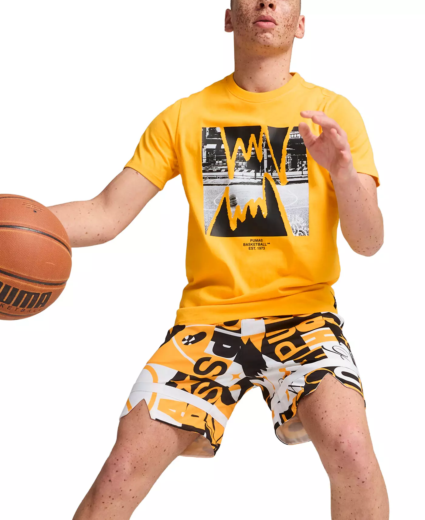 Мужская баскетбольная футболка Puma Instant Replay II с графическим принтом