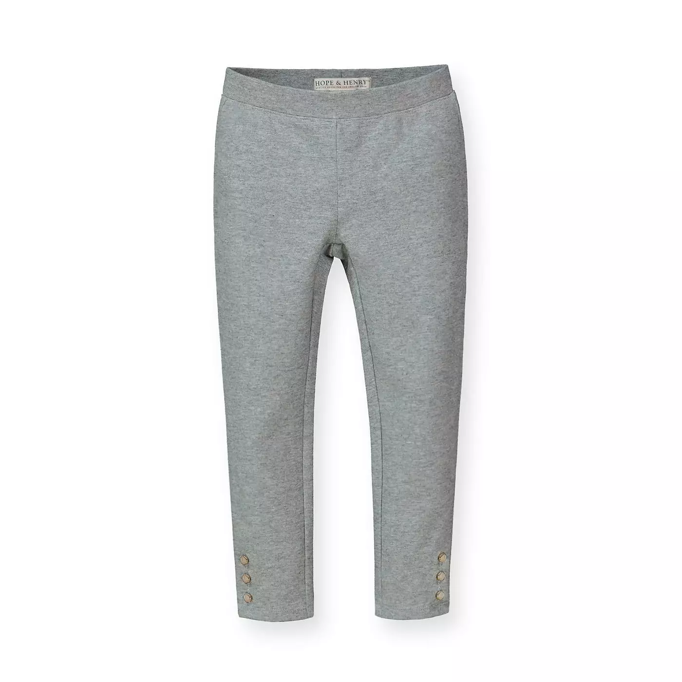 Hope & Henry брюки Ponte для девочек ясельного возраста с манжетами на пуговицах