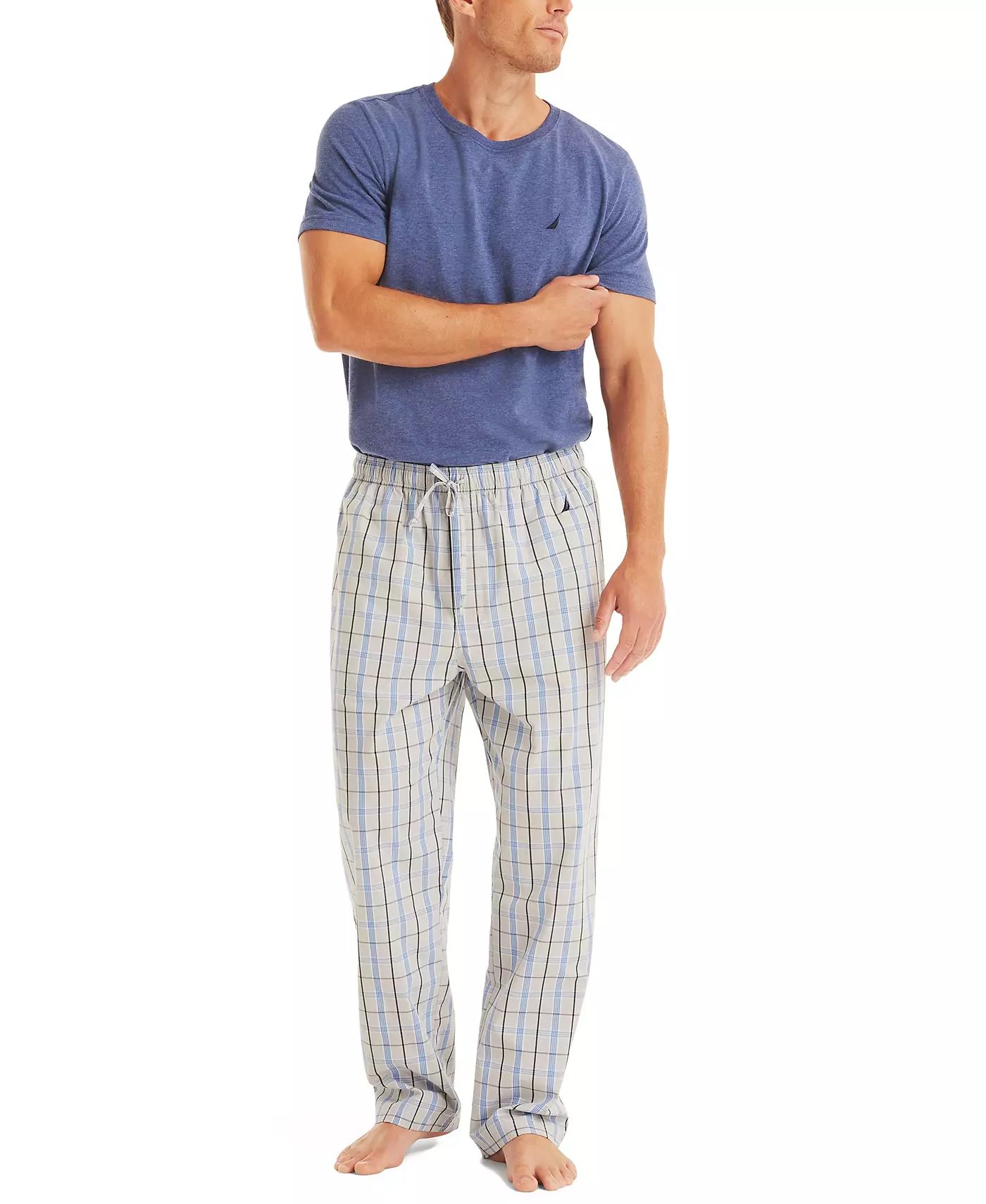 Мужские пижамные брюки Nautica Crafted Plaid Poplin