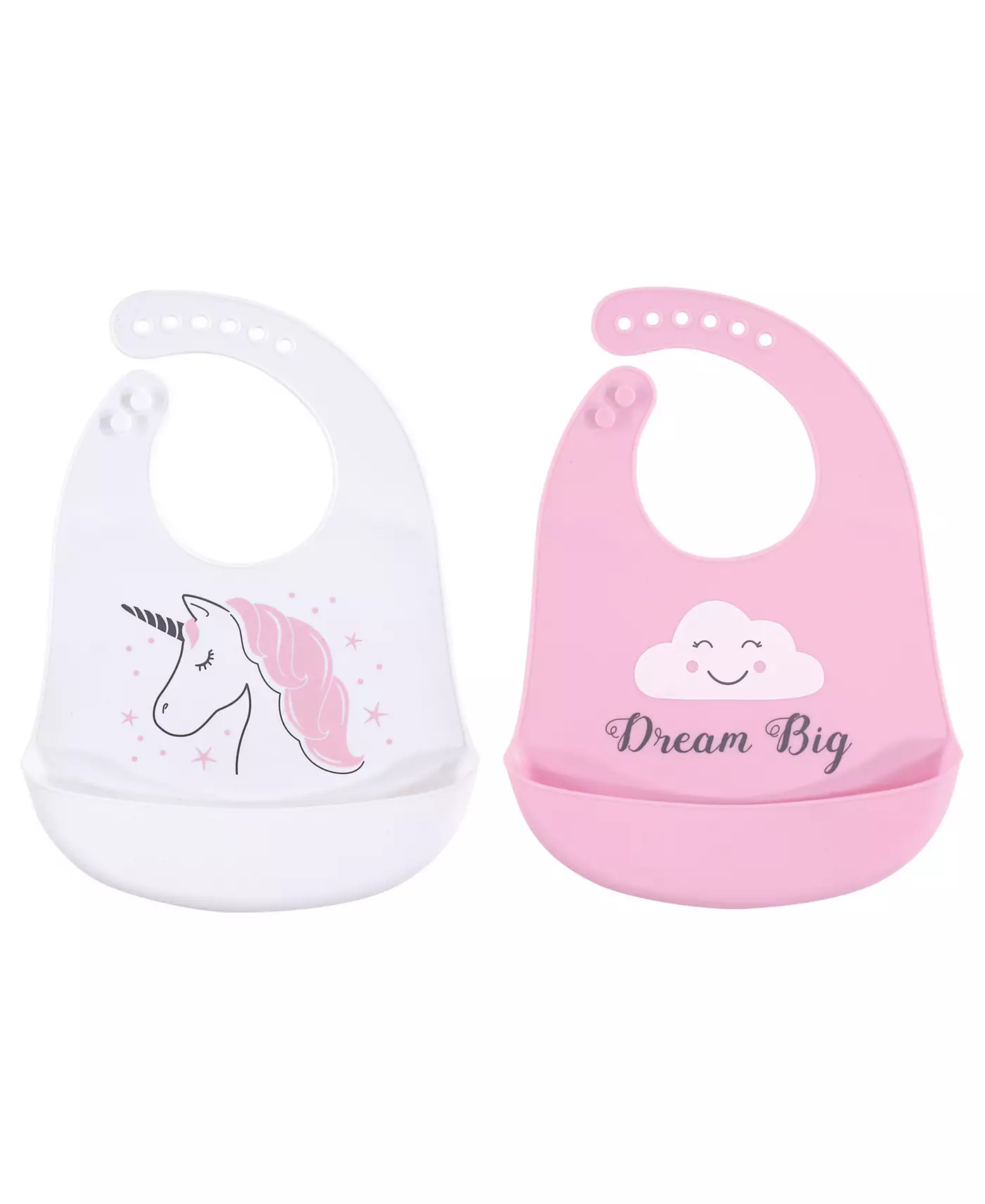 Силиконовые нагрудники Hudson Baby для девочек, 2 шт., клубника, один размер