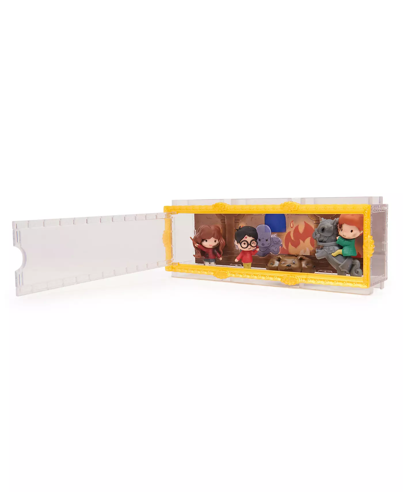 Волшебный мир Гарри Поттера, подарочный набор «Микромагические моменты» с эксклюзивными пушистыми фигурками Гарри, Гермионы и Рона