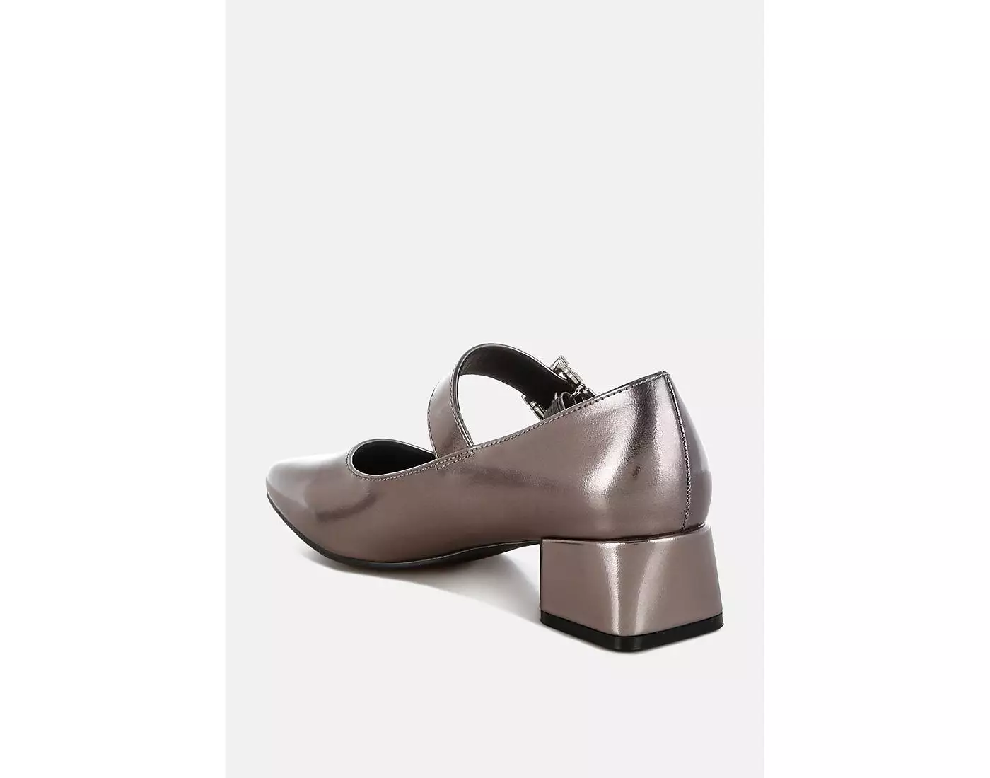 Туфли-лодочки Мэри Джейн London Rag Abeba со стразами и брошью металлик