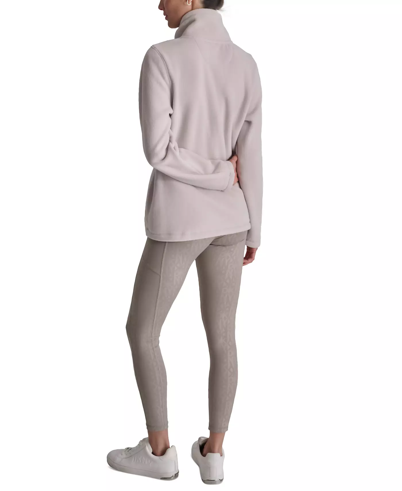 Женская куртка DKNY Sport из технологического флиса с логотипом