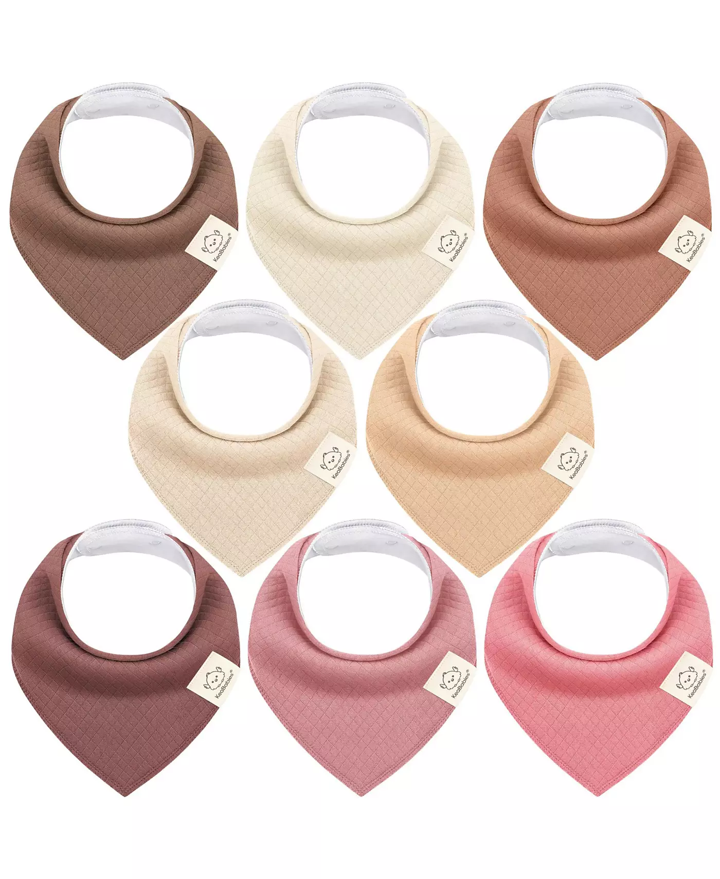 KeaBabies 8pk Quin Bandana Bibs, детские нагрудники для слюнотечения и прорезывания зубов, хлопковые слюнявчики для новорожденных девочек и мальчиков