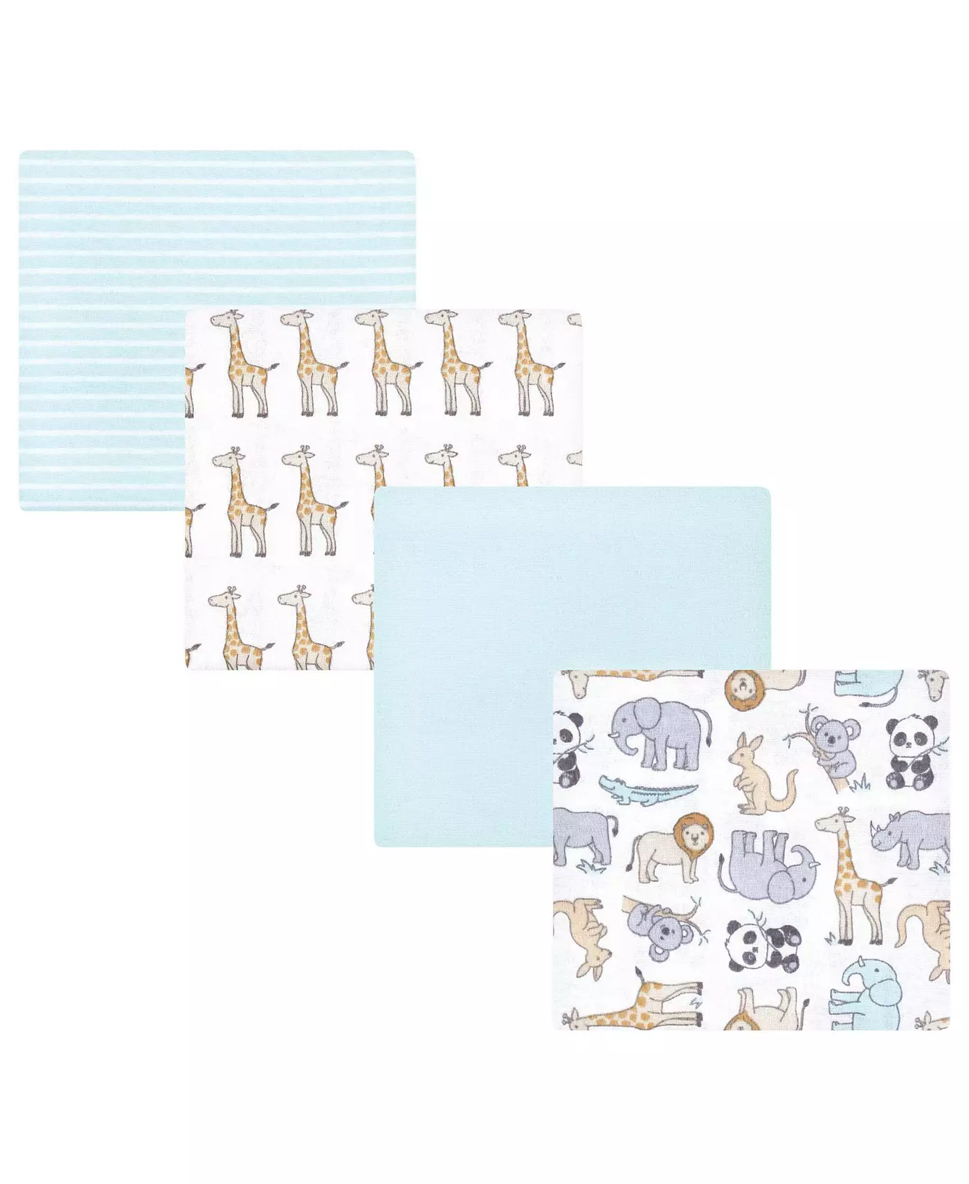 Одеяла для приема детей Hudson Baby Cotton Poly Flannel, кенгуру, один размер