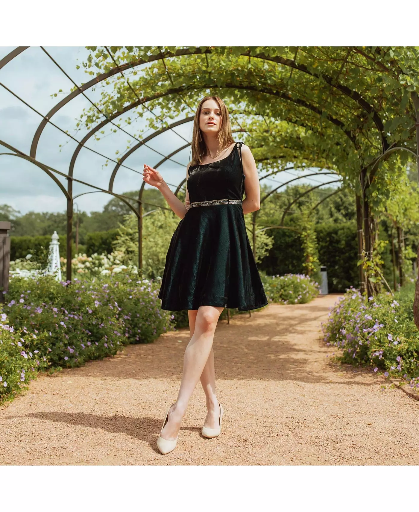 Женское бархатное платье RAAS, облегающее и расклешенное