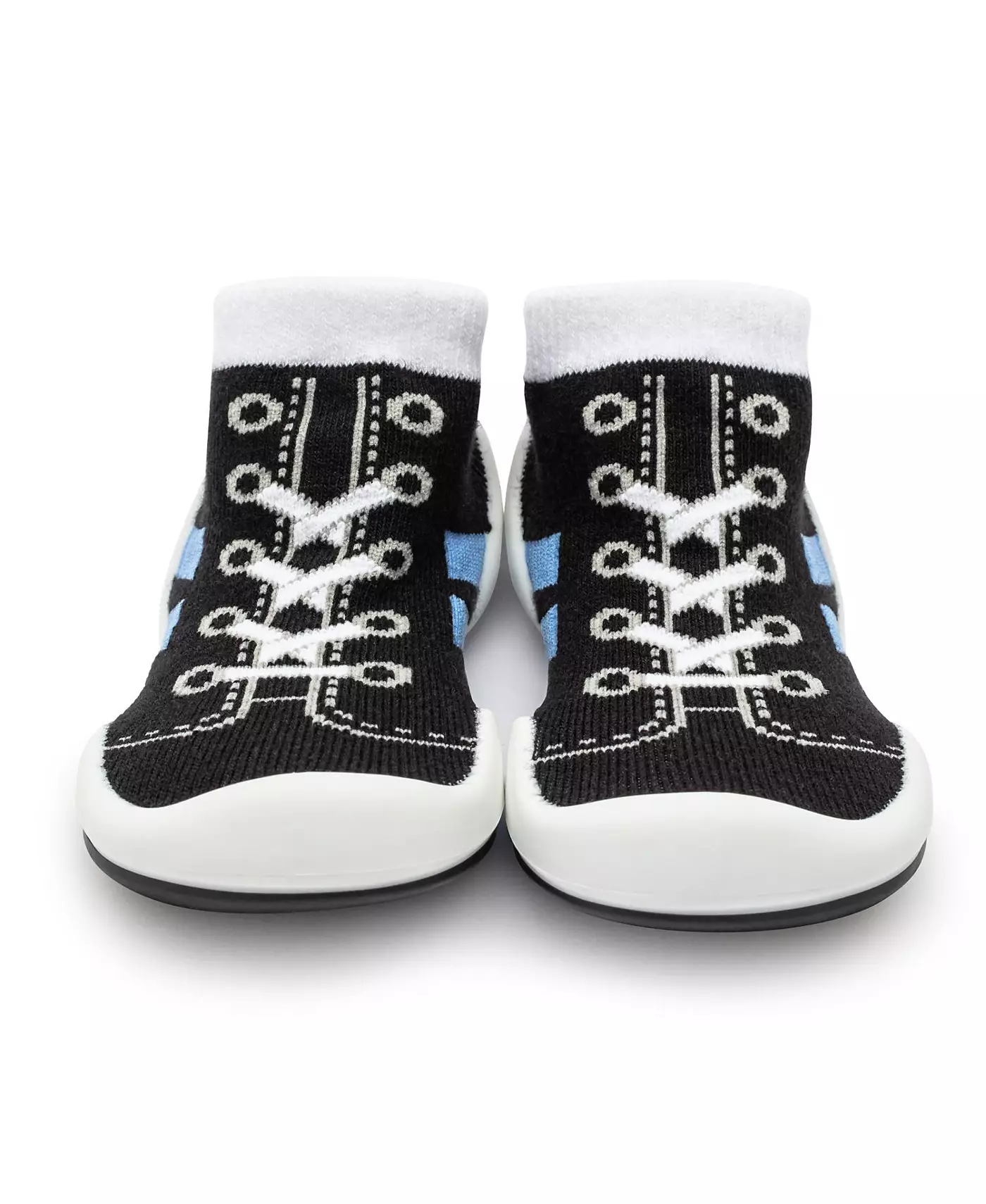 Komuello Младенцы Мальчики Дышащие Моющиеся Нескользящие Носки Кроссовки Бег - Черный