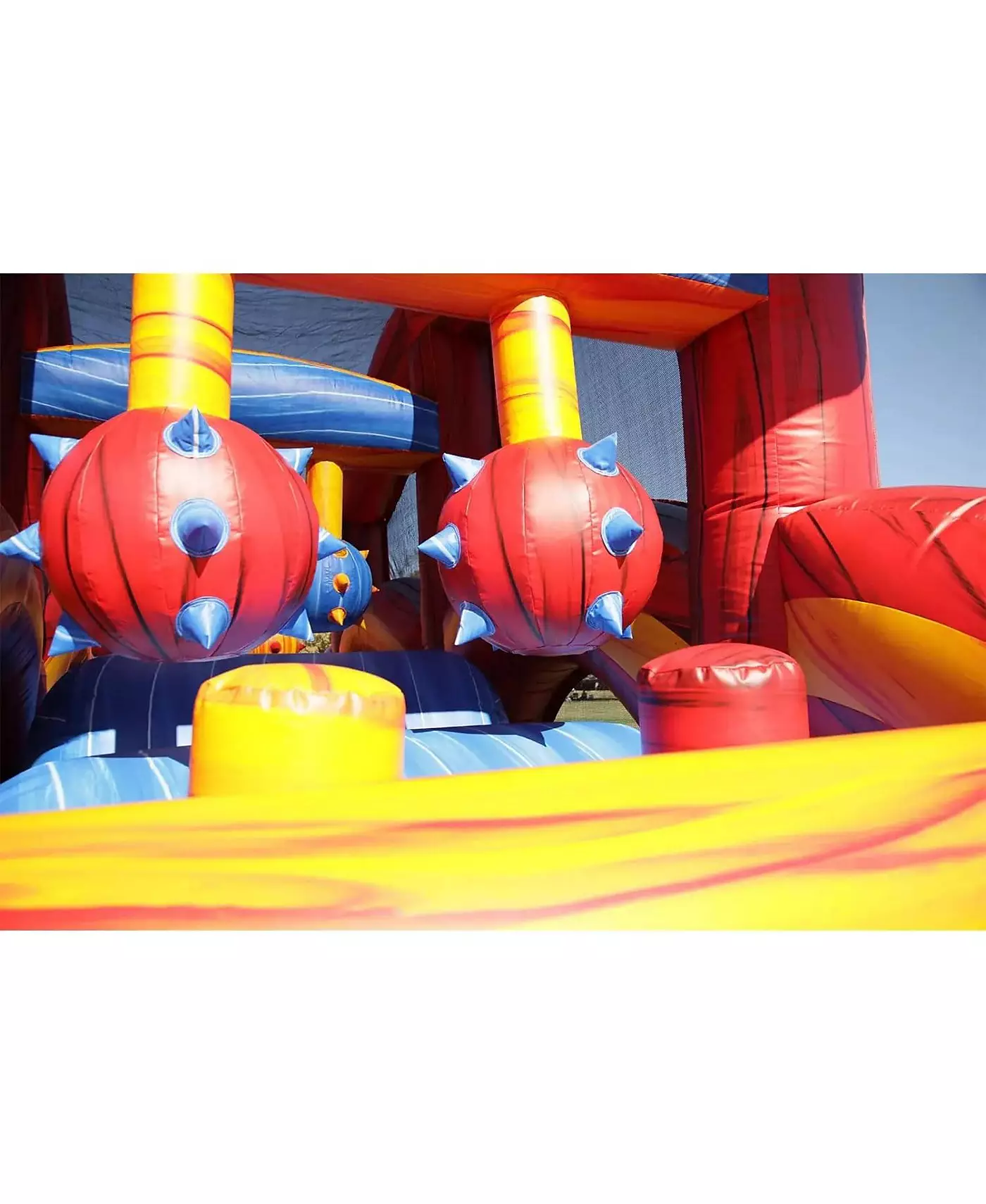 Jumporange Shadow - надувной батут с полосой препятствий для детей и взрослых с нагнетателем, коммерческий класс, всплывающие батуты, для использования на открытом воздухе и в помещении, качество аренды (шт. 6)