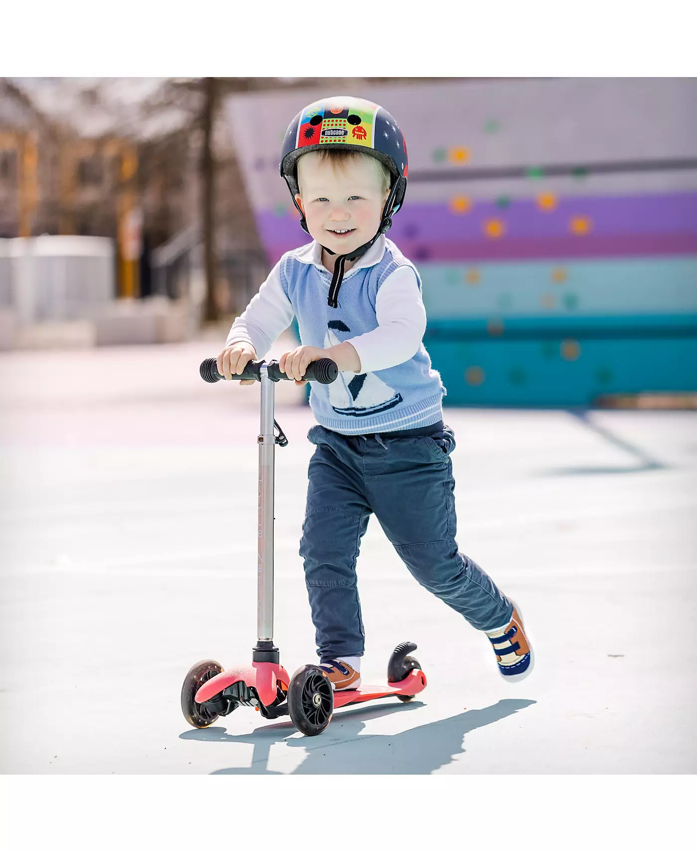 Komuello Младенцы Мальчики Дышащие Моющиеся Нескользящие Носки Обувь Ходунки - Коричневый