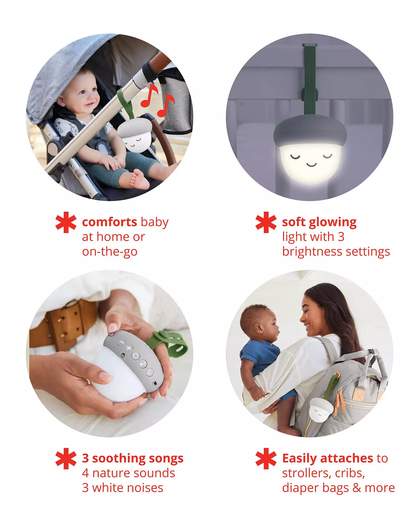 Skip Hop Glow with Me Портативная звуковая машина Acorn