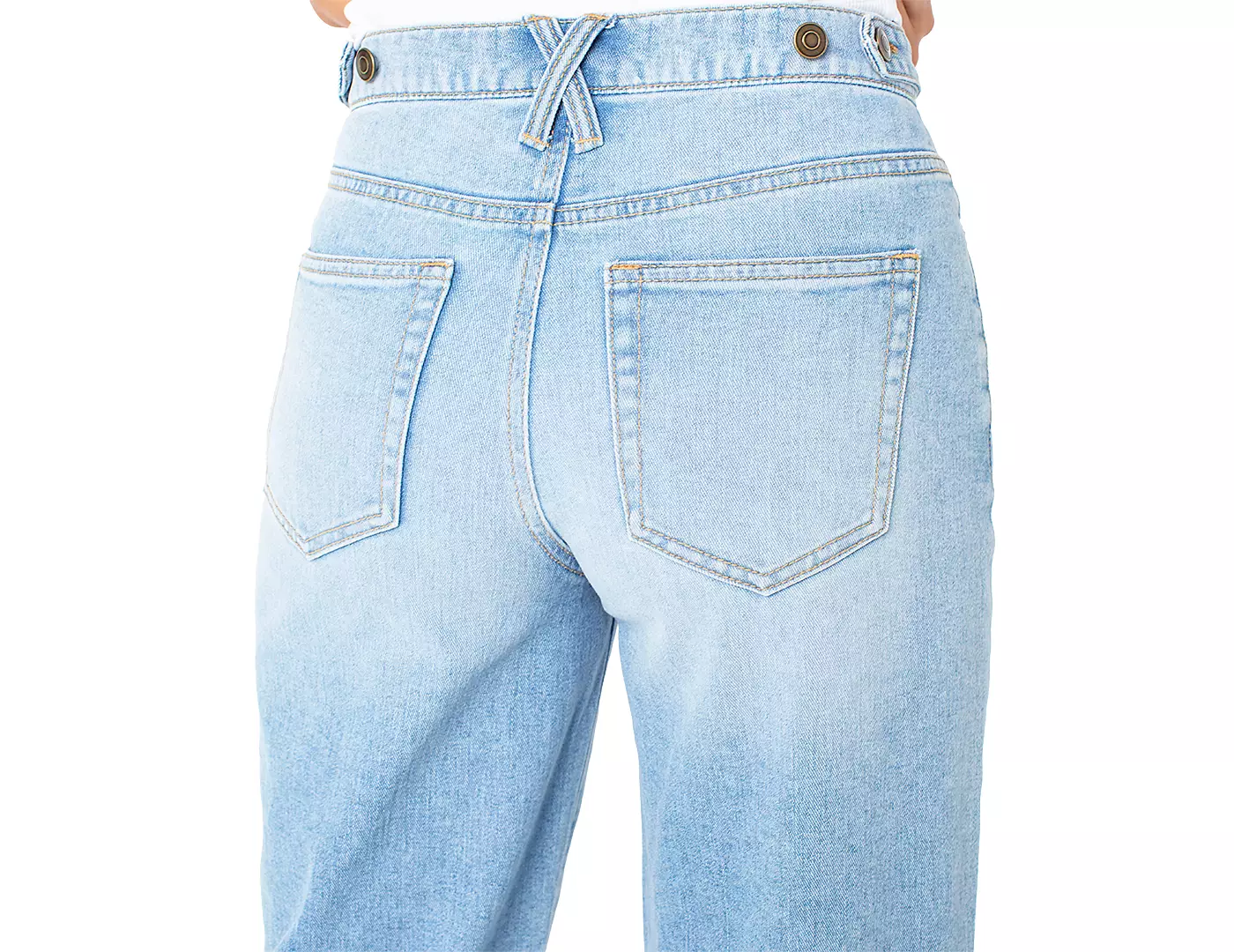 Джинсы Celebrity Pink Juniors с высокой посадкой и застежкой на талию, свободные штанины