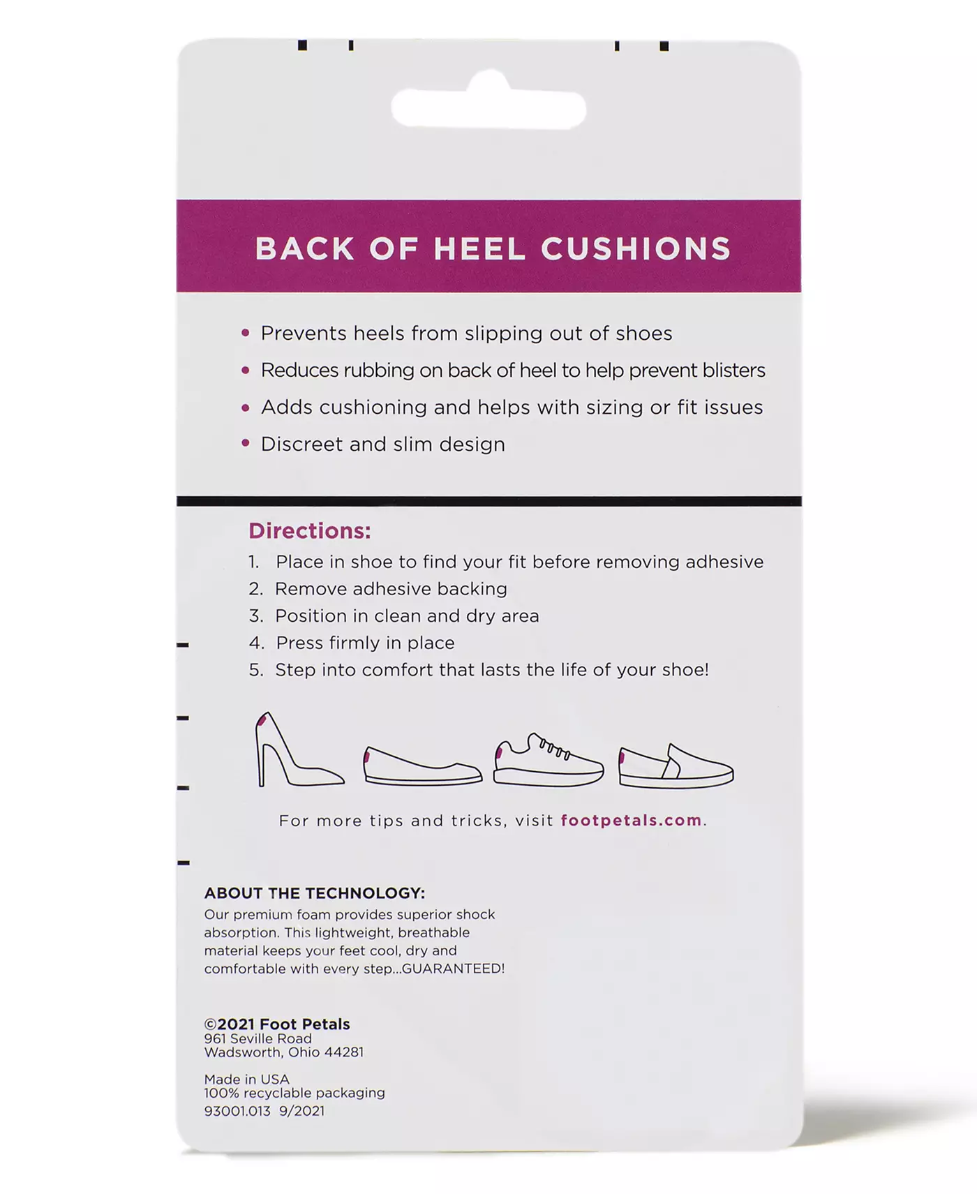 Подушки для пятки Foot Legs