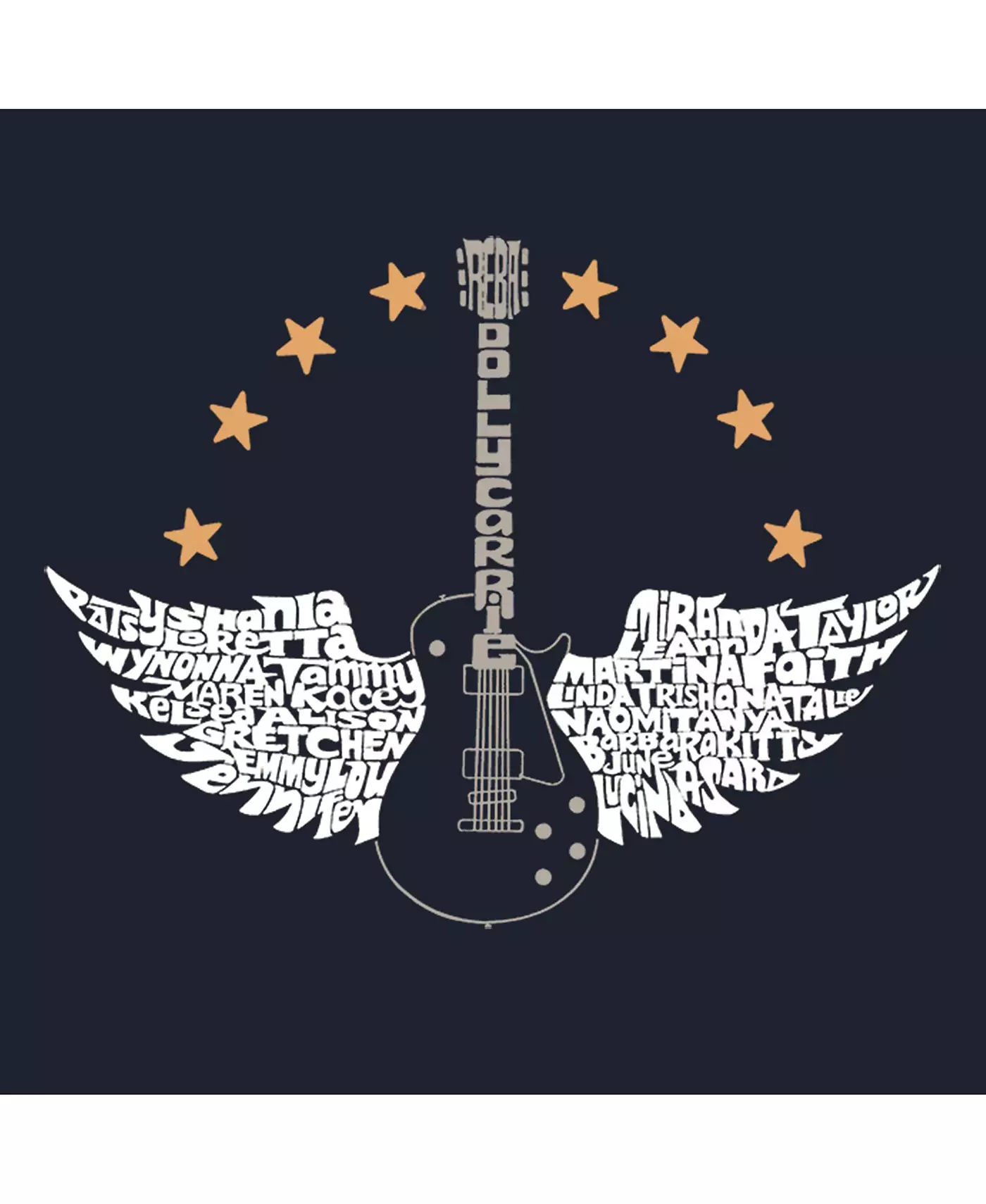 LA Pop Art Country Female Singers - Маленькая сумка-тоут с надписью Word Art