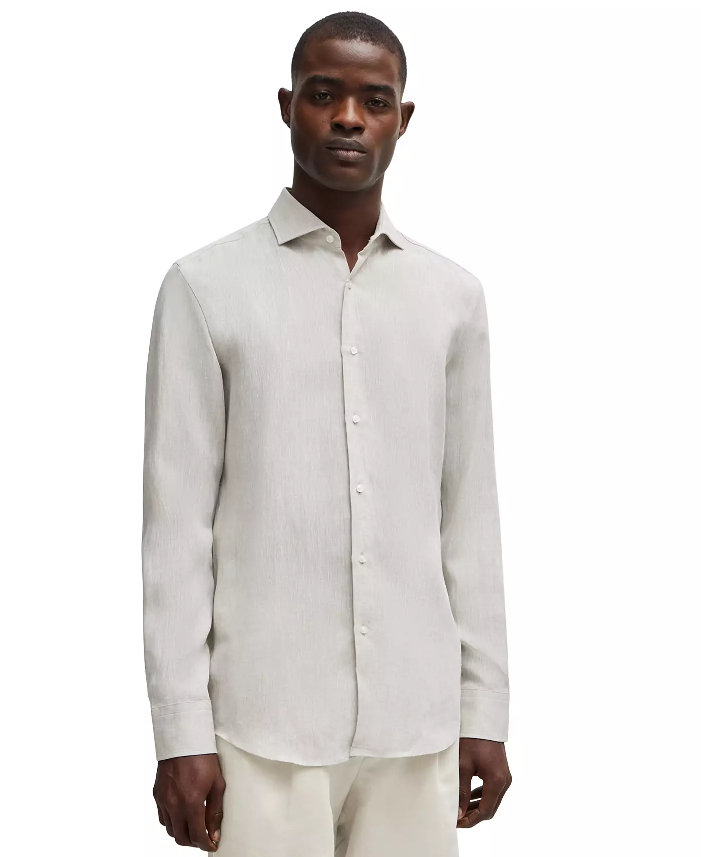 Мужская рубашка Hugo Boss Spread Collar Slim-Fit