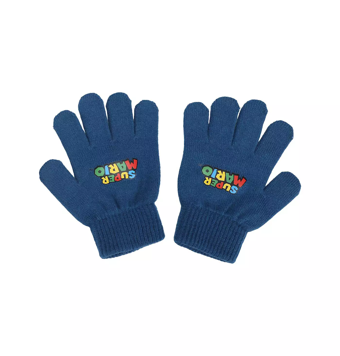 Комплект из шапки и перчаток SUPER MARIO для мальчиков в рубчик