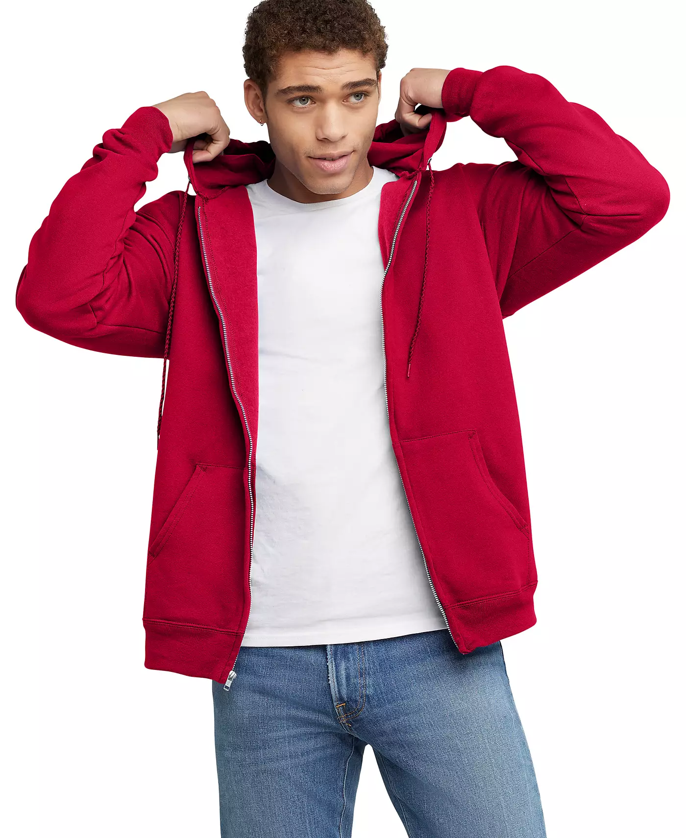 Мужская толстовка с капюшоном Hanes Ultimate Full-Zip Heavyweight Fleece Hoodie