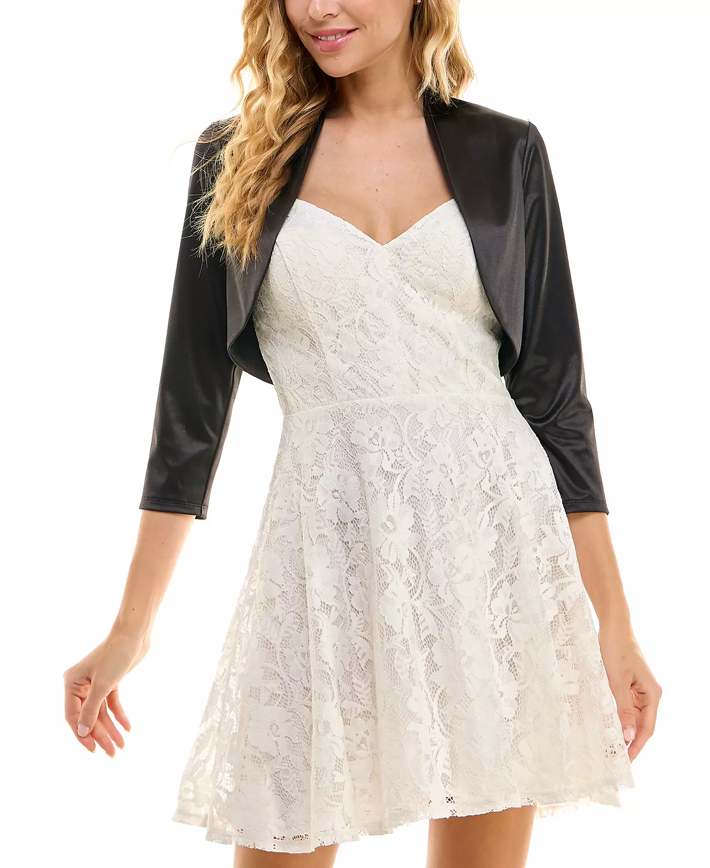 Атласный открытый спереди болеро City Studios Juniors