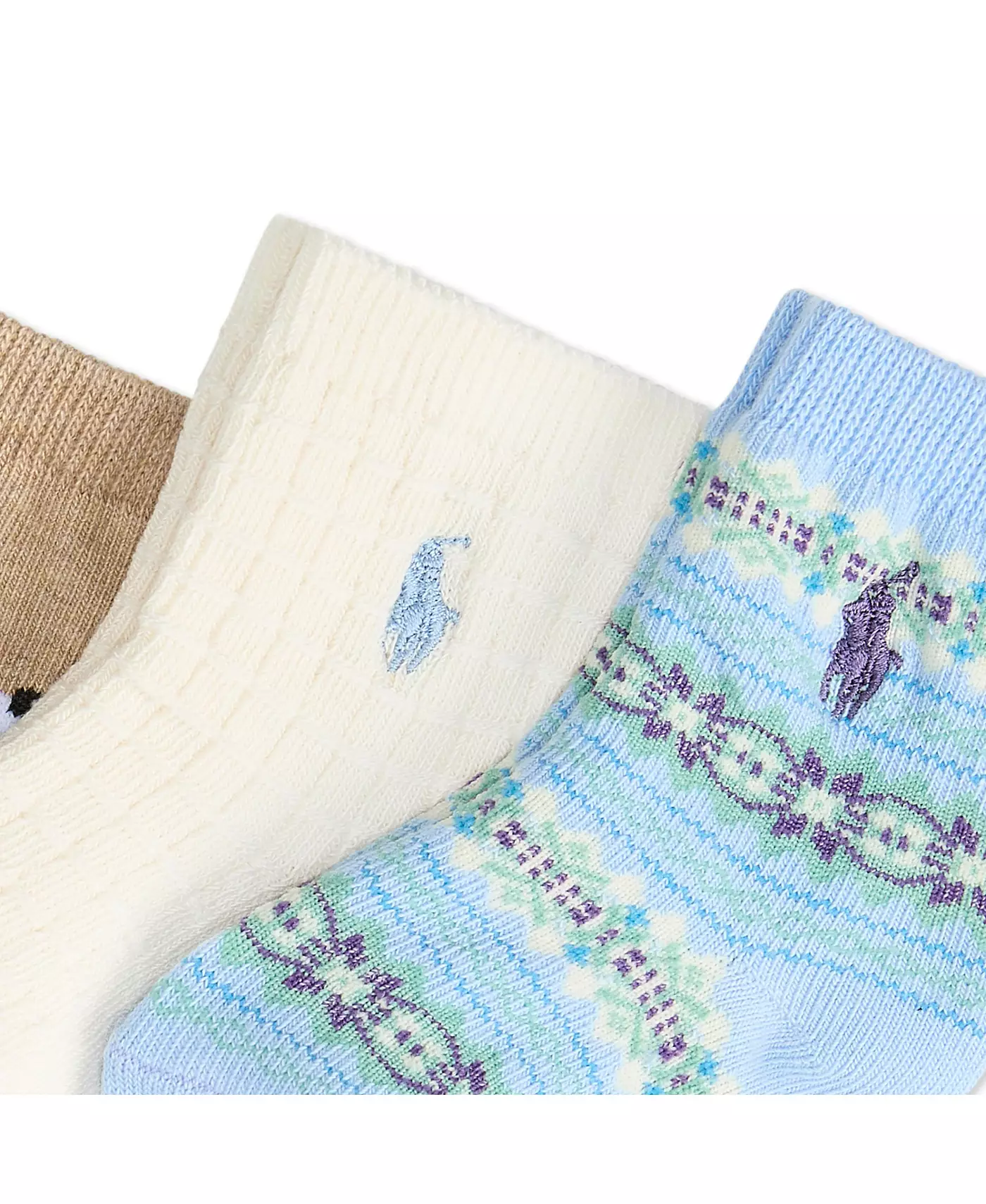 Носки Polo Ralph Lauren Baby Fair Isle, новинка, 3 шт. в упаковке