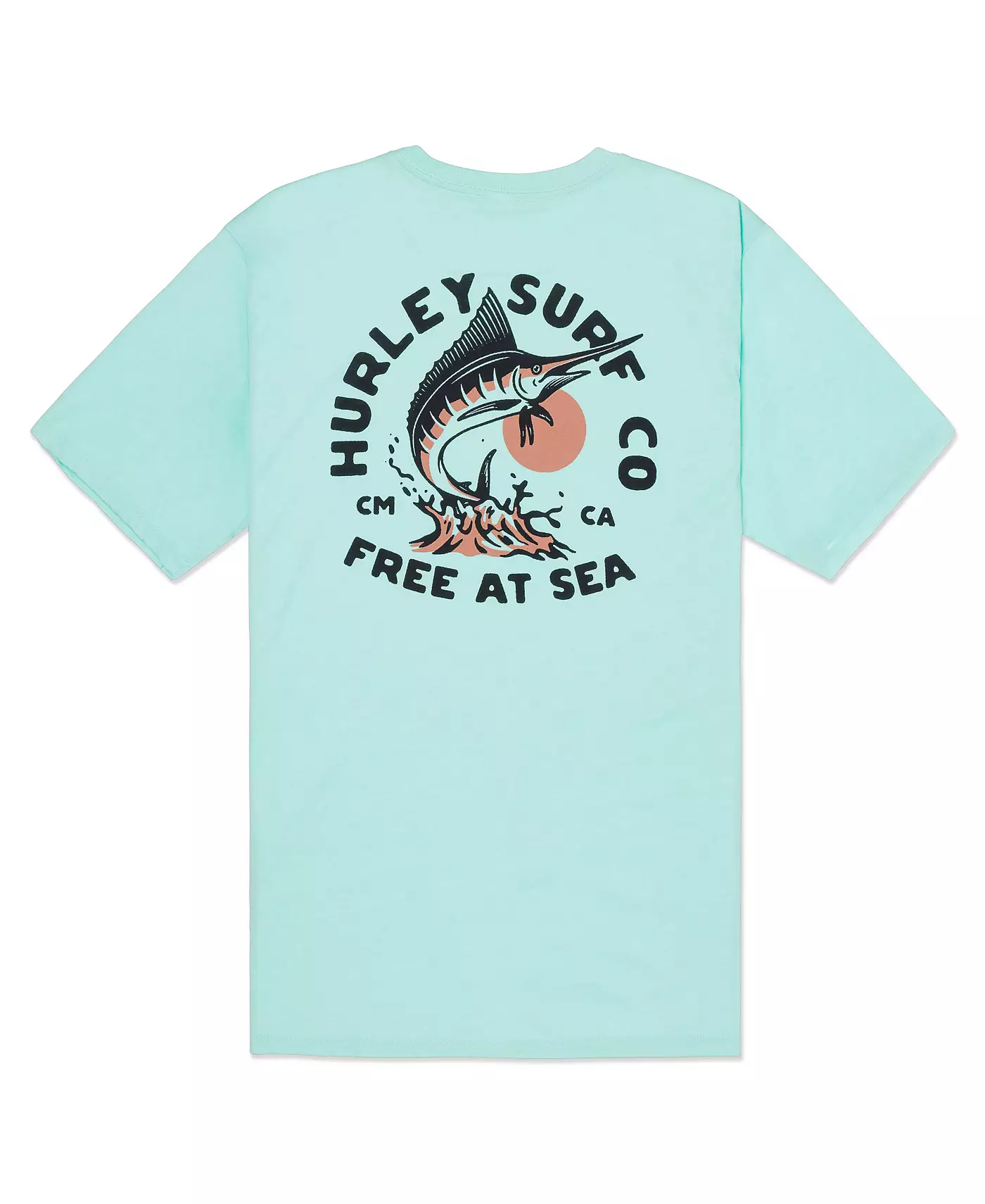 Мужская футболка Hurley Everyday Free At Sea с короткими рукавами