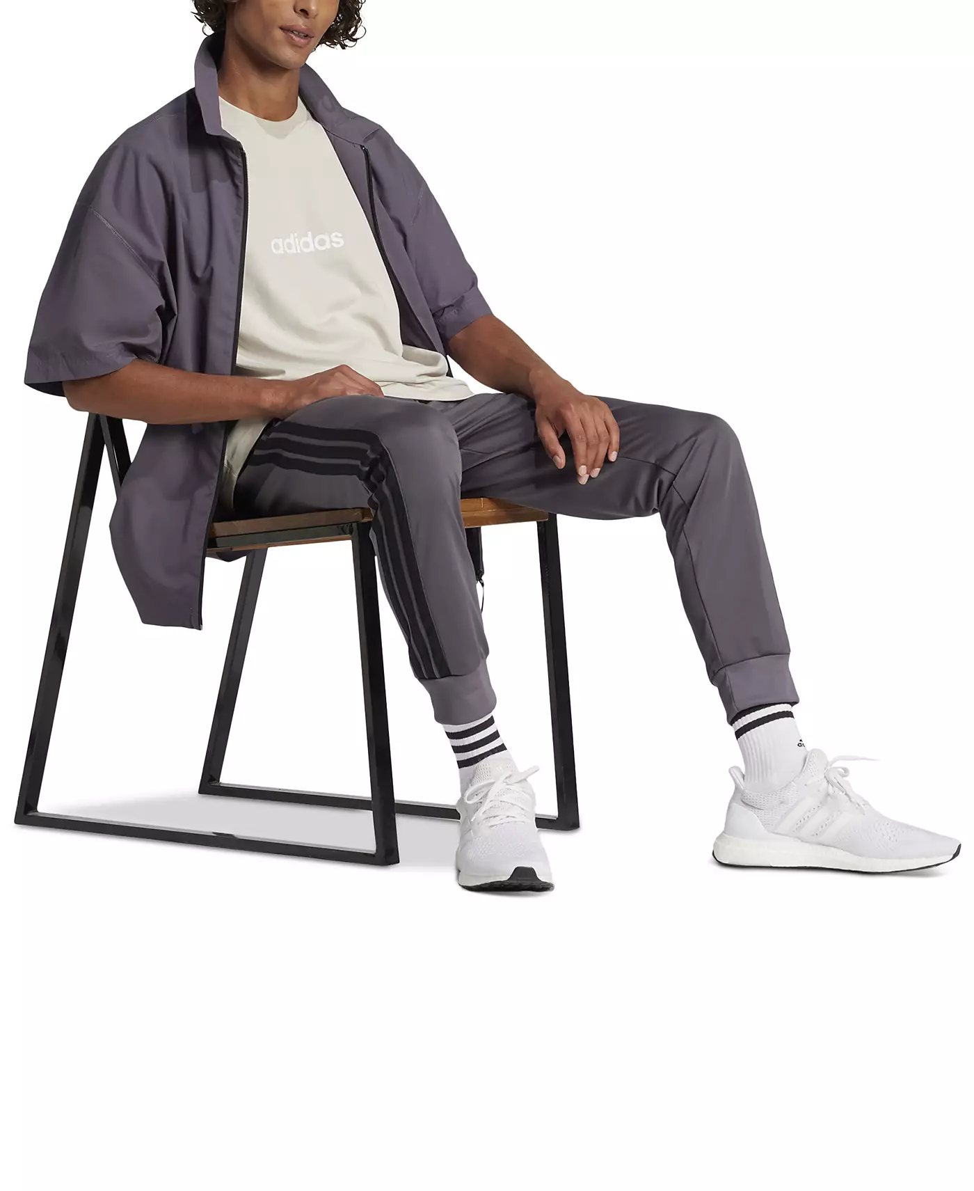 Мужская футболка adidas Essentials Regular-Fit Linear Logo Graphic