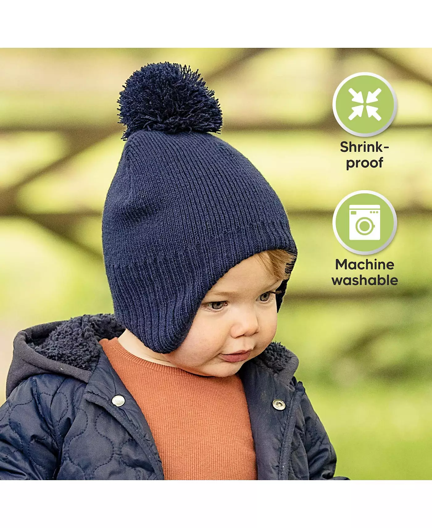 KeaBabies Muff Baby Beanie, Детская шапка для мальчиков, девочек, Зимние шапки для детей, новорожденных, младенцев, малышей 0-36 месяцев