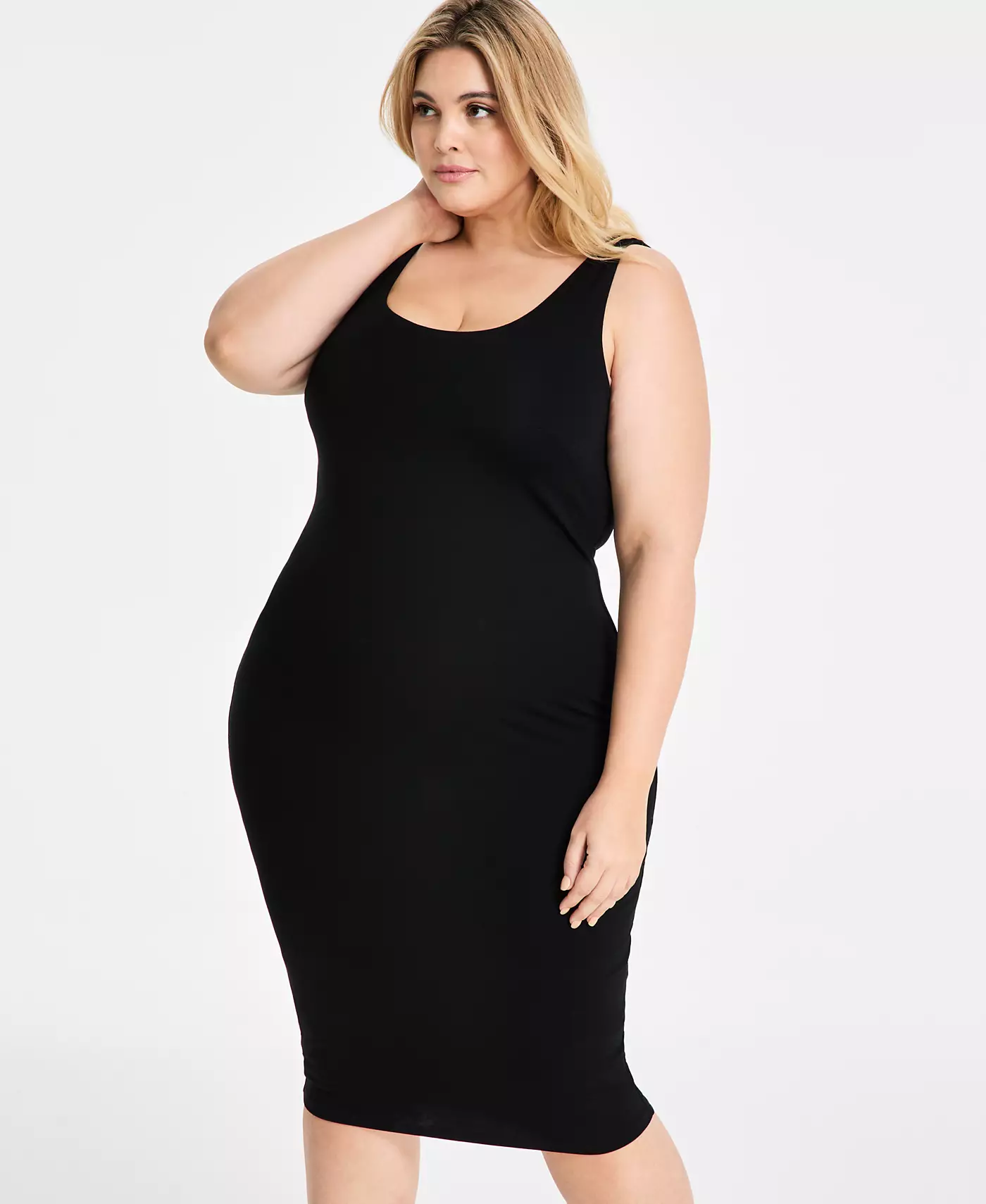 Платье-миди без рукавов в стиле «трендовый плюс» от Bar III