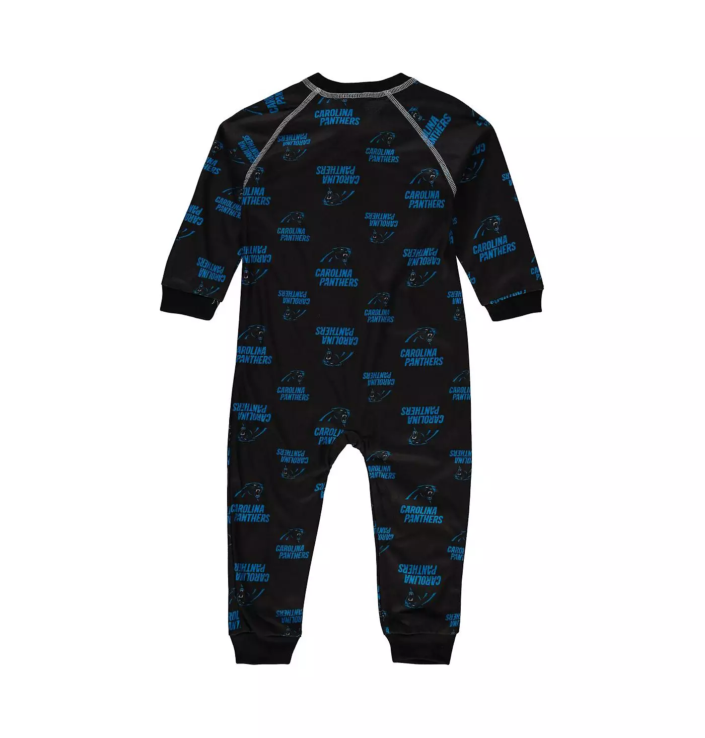 Outerstuff Малыши Мальчики и Девочки Черный Carolina Panthers Кант Реглан Джемпер Во всю Молнию