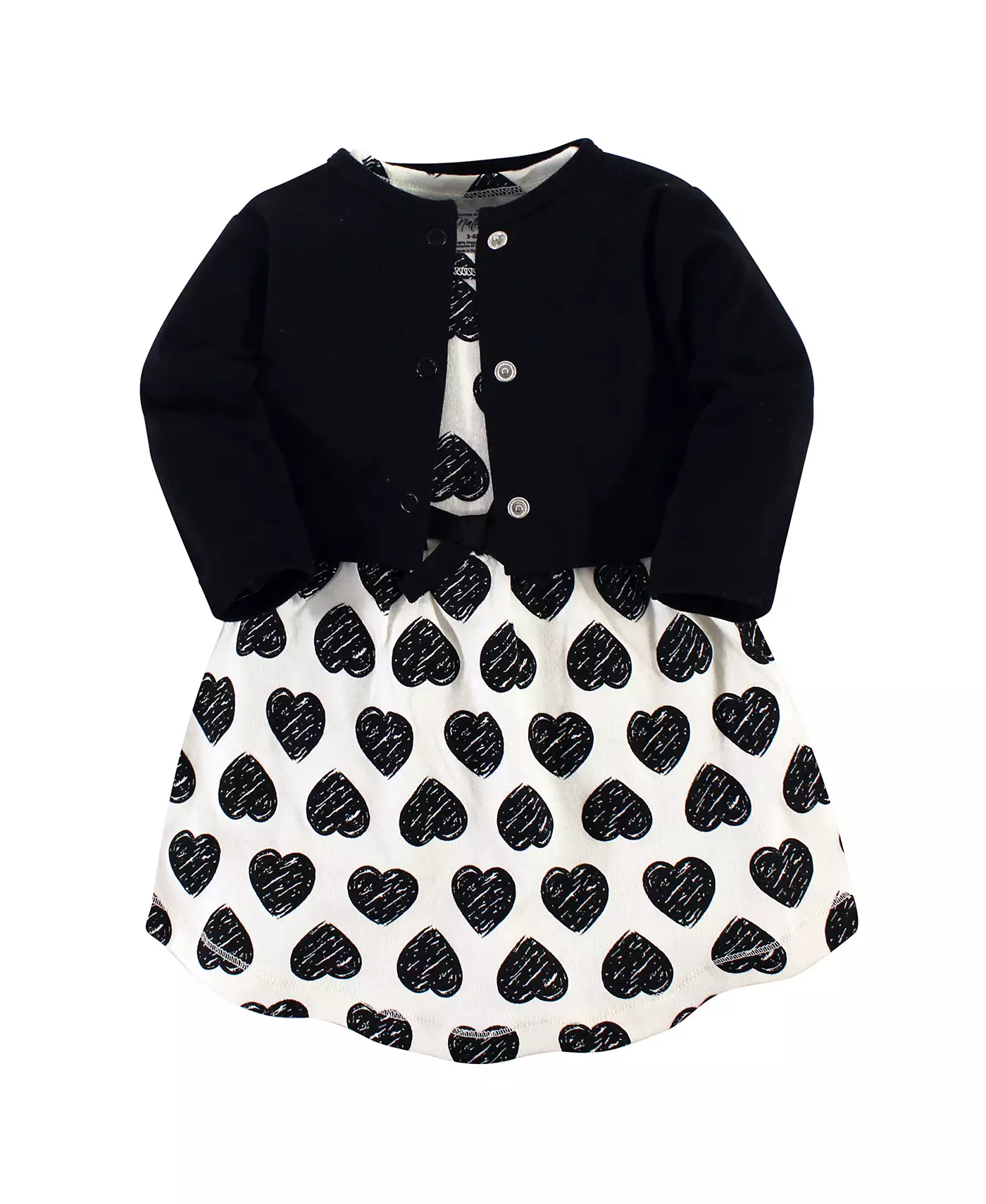 Платье и кардиган из органического хлопка для девочек от «Toddled by Nature»