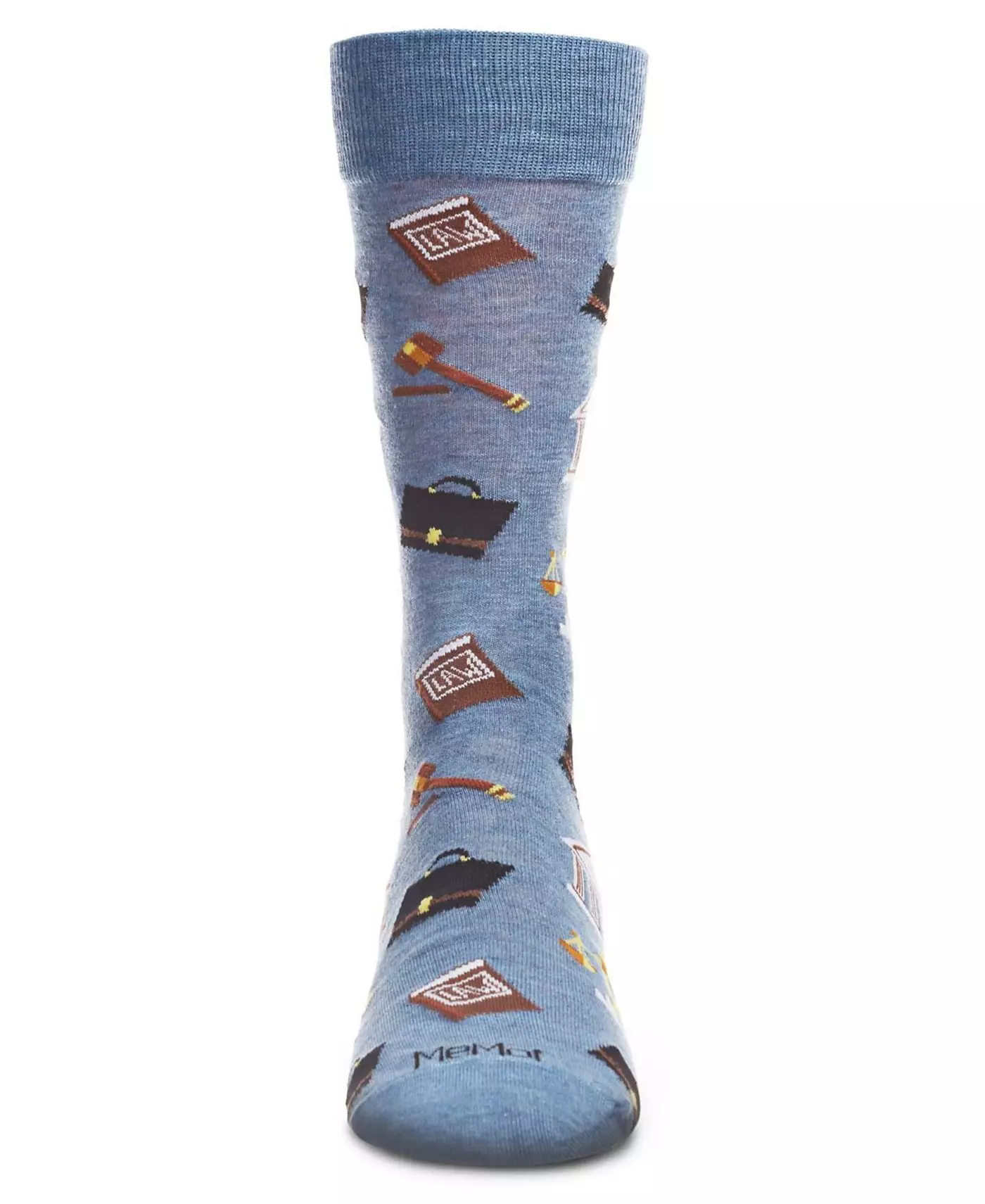 Носки мужские MeMoi Law and Order Heathered Rayon from Bamboo Novelty Crew Socks