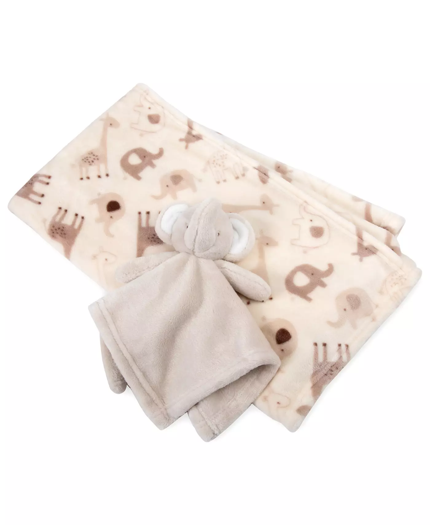 Одеяло для мальчиков Jessica Simpson с изображением животных зоопарка и милого слона, комплект из 2 предметов